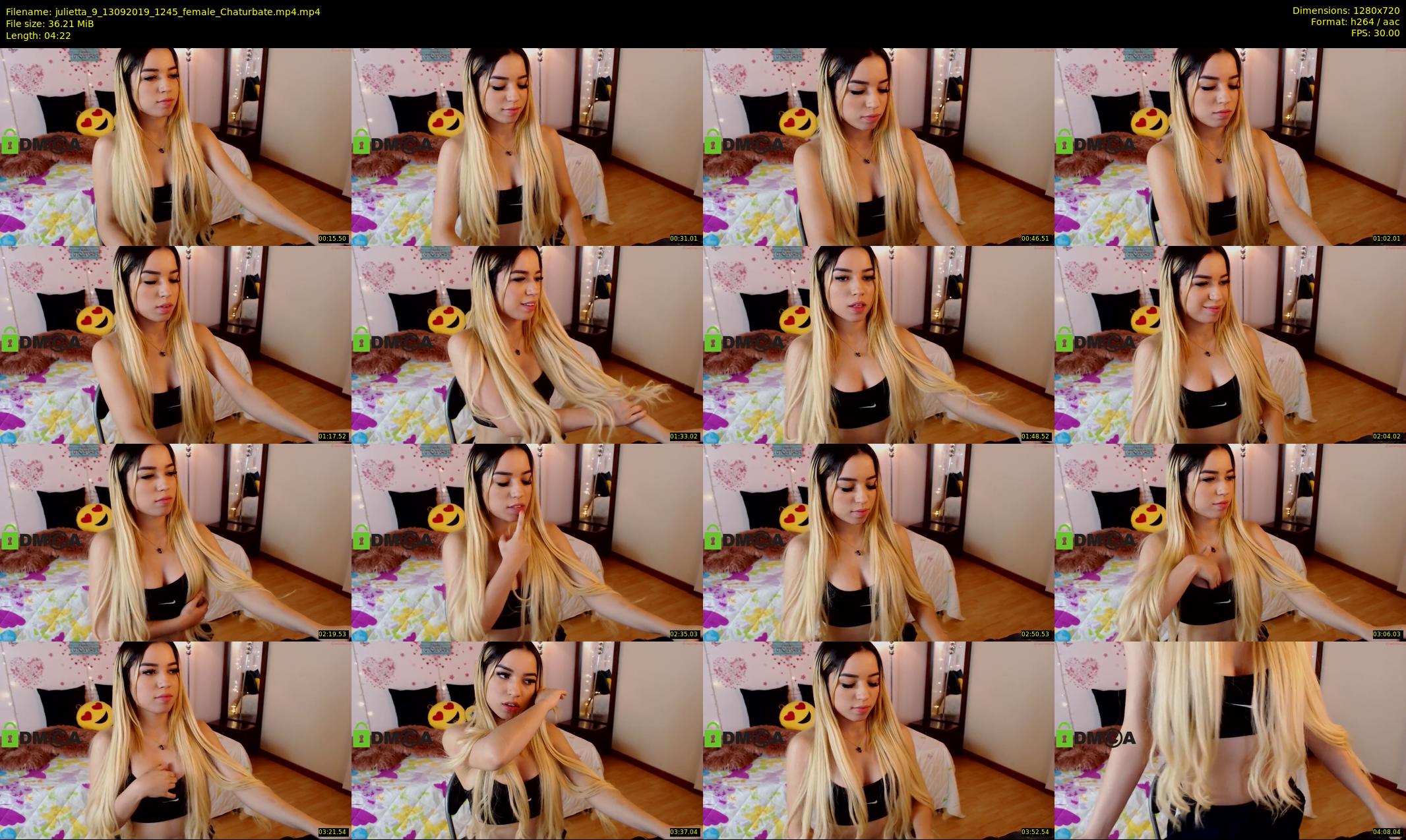 julietta_9 — 5 minute Chaturbate female cam show recording, 720p, Sep 13, 2019