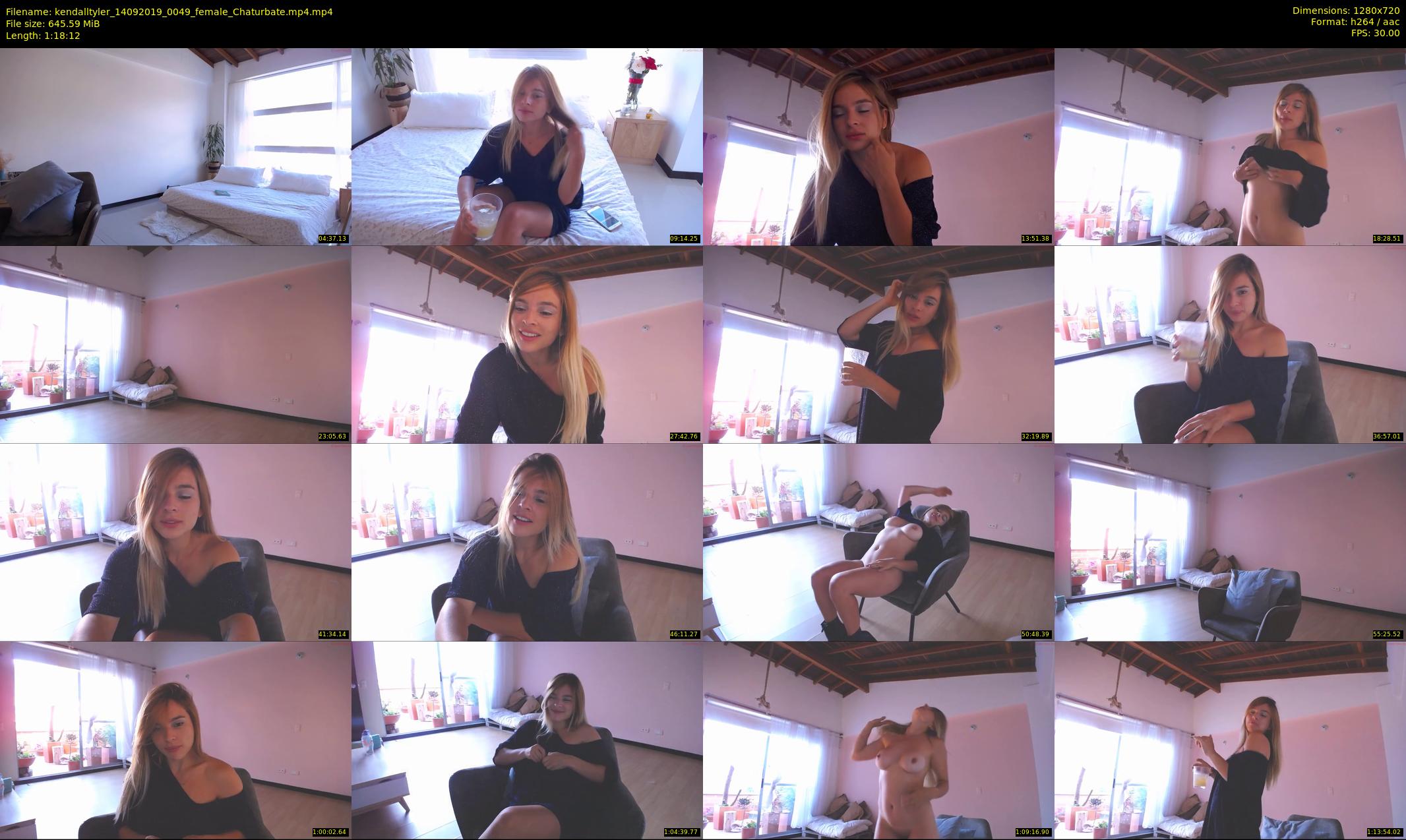 kendalltyler — 79 minute Chaturbate female cam show recording, 720p, Sep 14, 2019