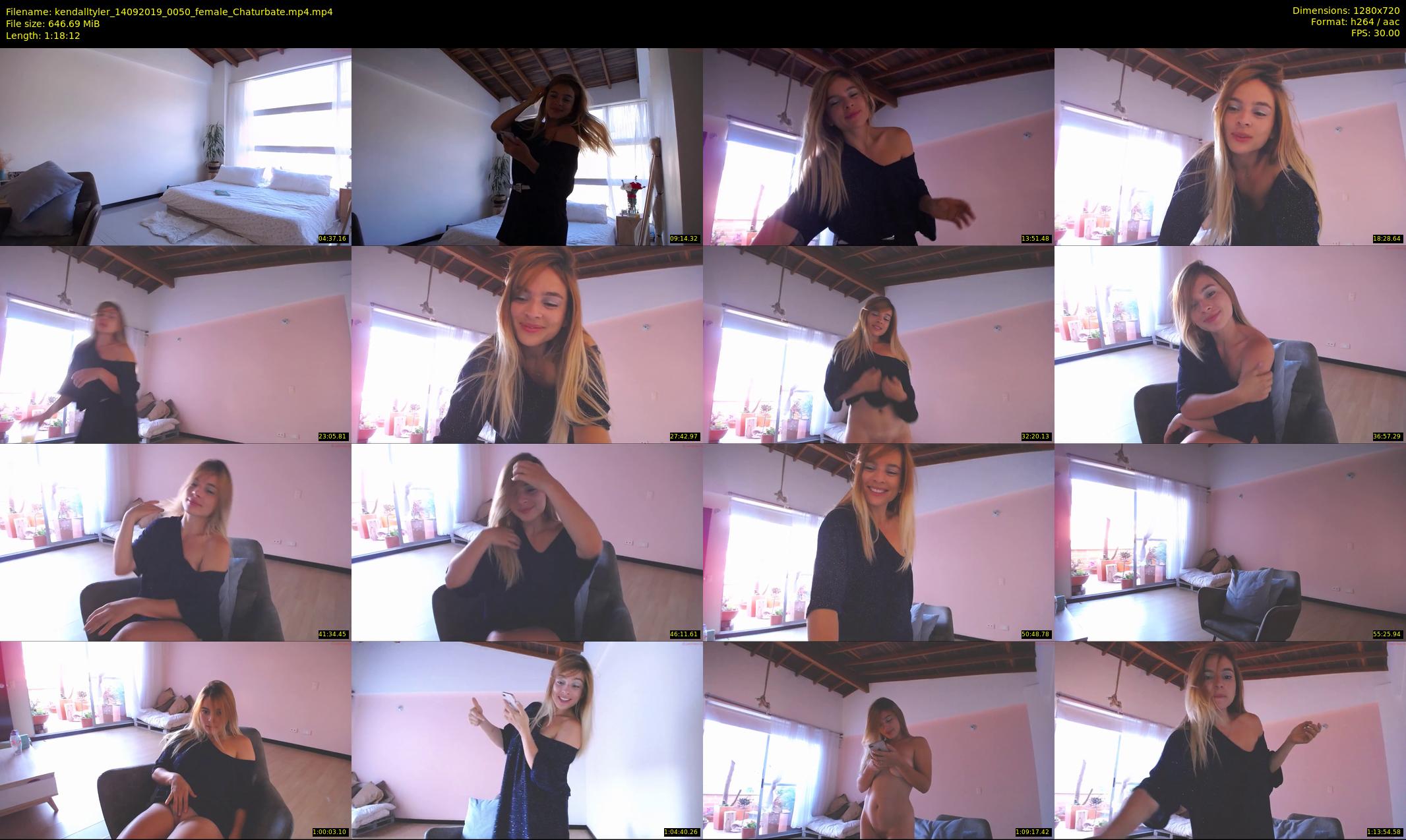 kendalltyler — 79 minute Chaturbate female cam show recording, 720p, Sep 14, 2019