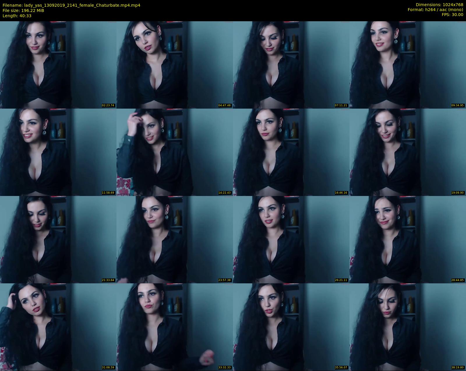 lady_yas — 41 minute Chaturbate female cam show recording, 720p, Sep 13, 2019