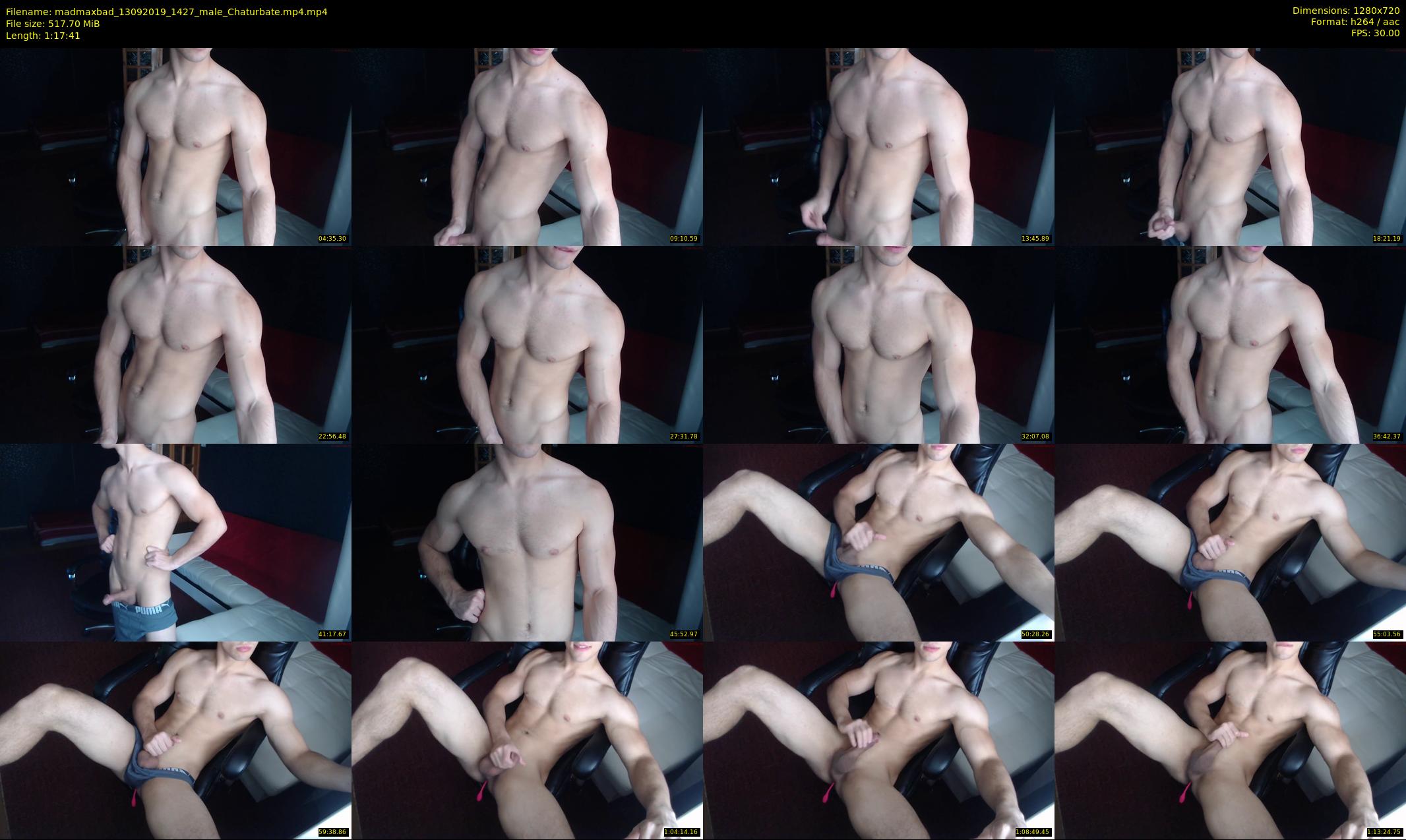madmaxbad — 78 minute Chaturbate male cam show recording, 720p, Sep 13, 2019