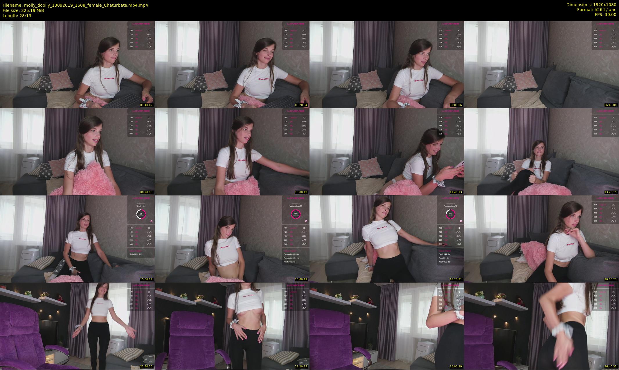 molly_doolly — 29 minute Chaturbate female cam show recording, 1080p, Sep 13, 2019