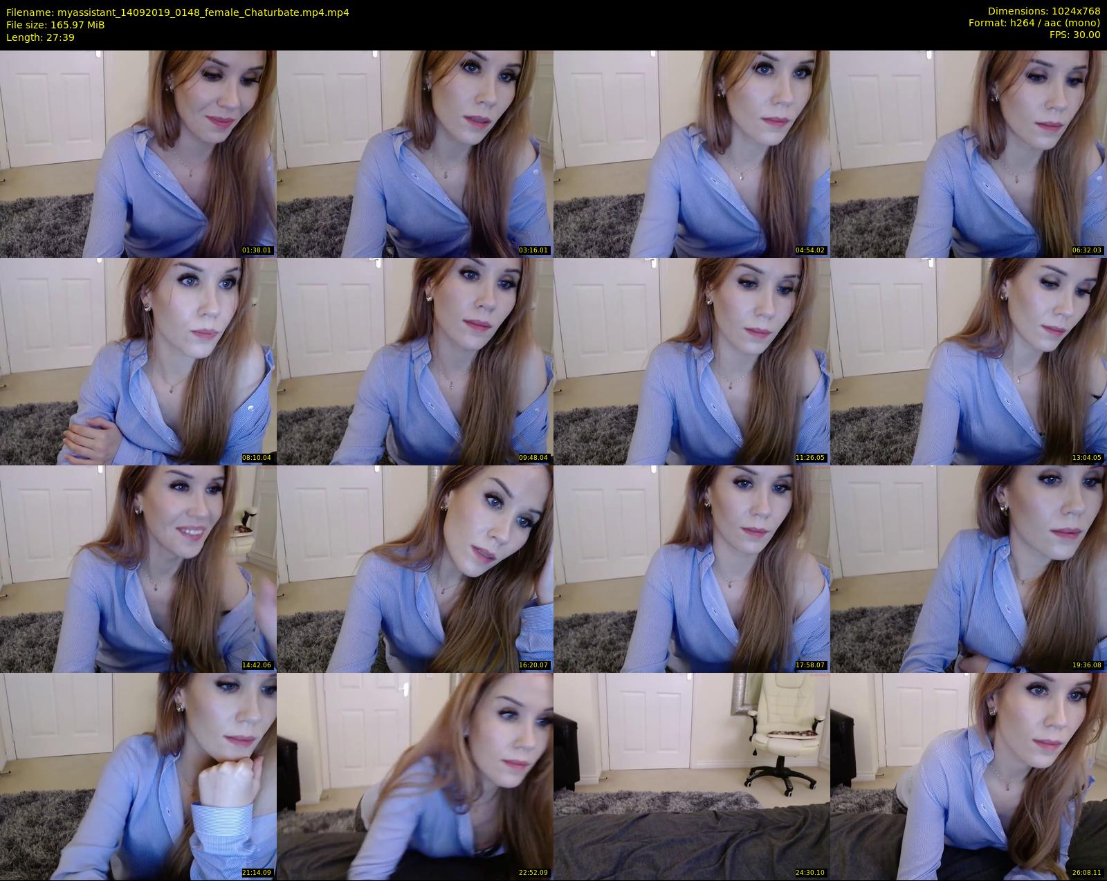 myassistant — 28 minute Chaturbate female cam show recording, 720p, Sep 14, 2019