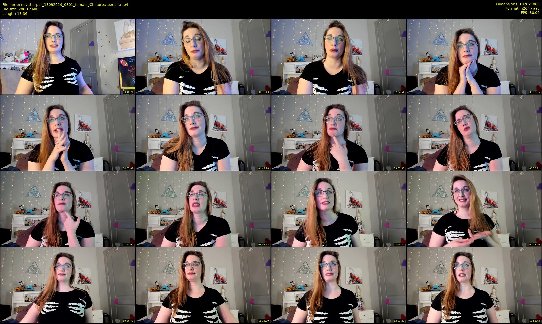 novaharper — 14 minute Chaturbate female cam show recording, 1080p, Sep 13, 2019