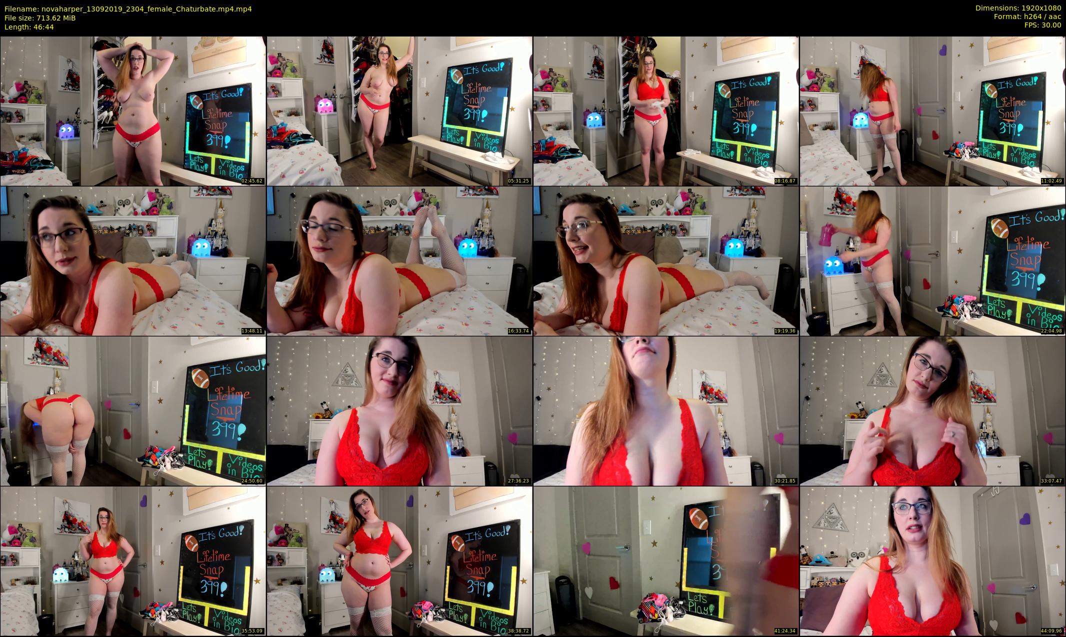 novaharper — 47 minute Chaturbate female cam show recording, 1080p, Sep 13, 2019