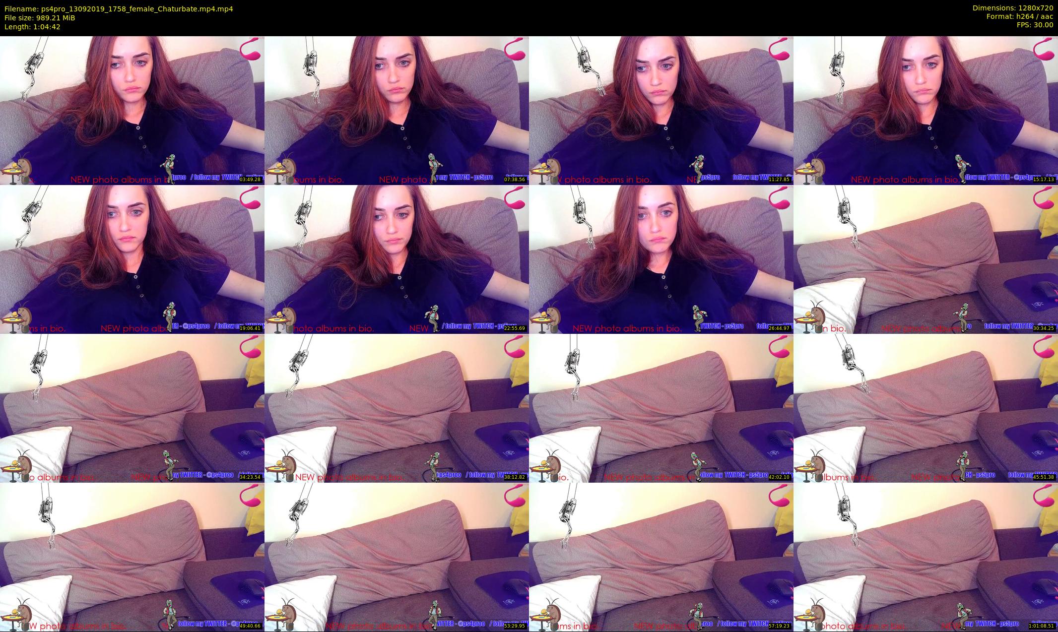 ps4pro — 65 minute Chaturbate female cam show recording, 720p, Sep 13, 2019