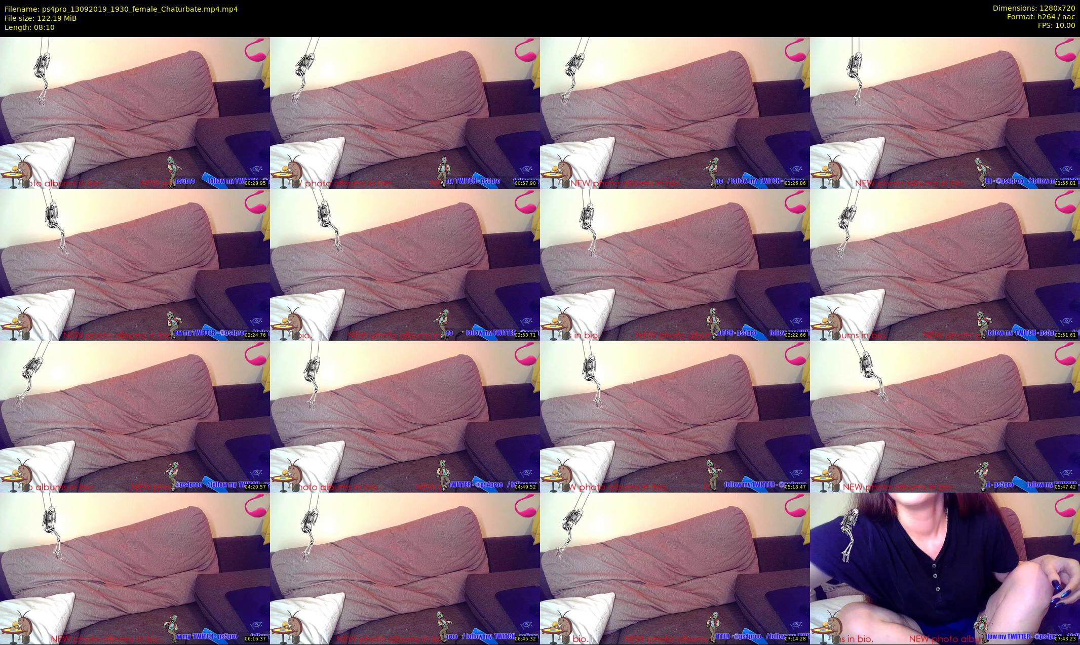 ps4pro — 9 minute Chaturbate female cam show recording, 720p, Sep 13, 2019