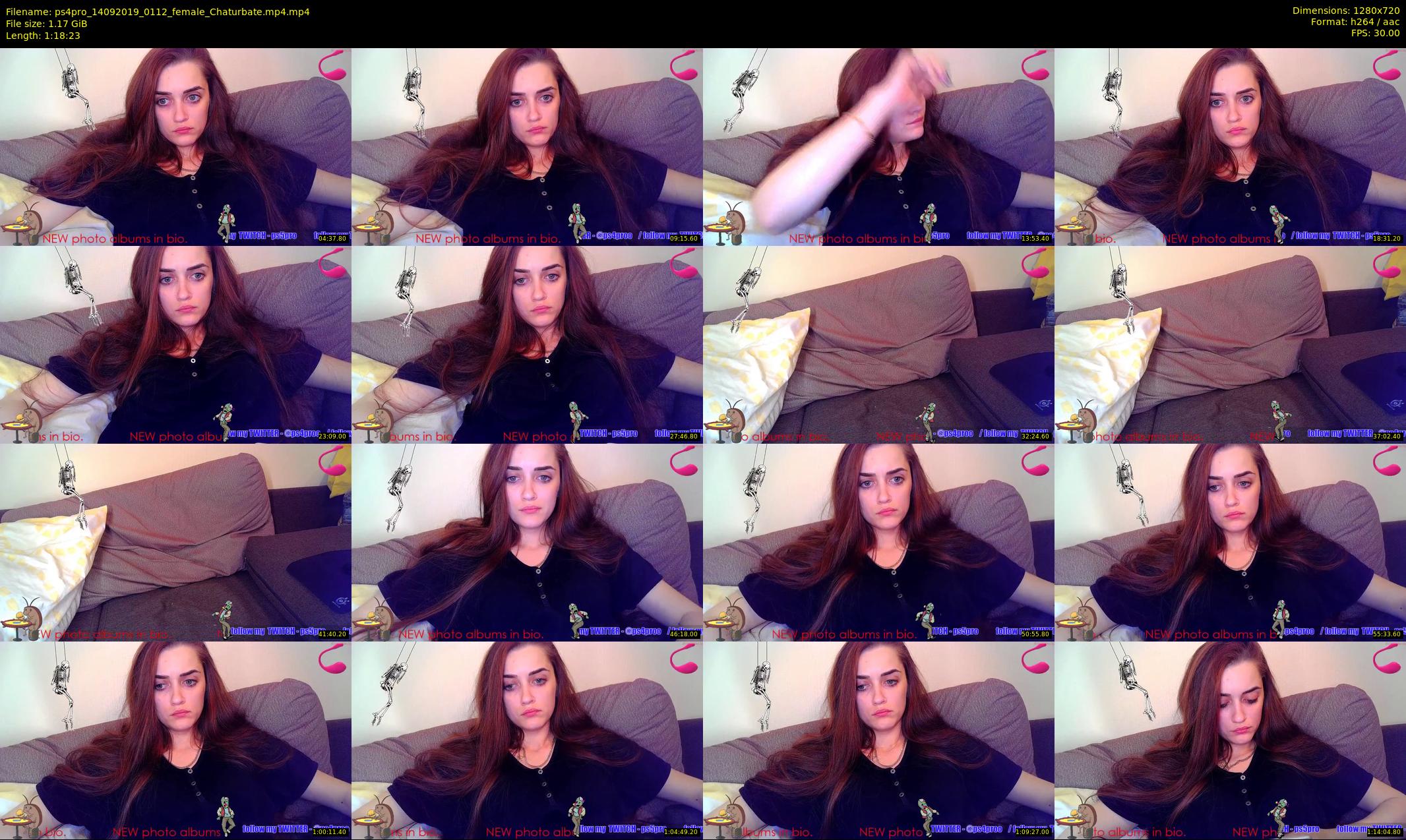 ps4pro — 79 minute Chaturbate female cam show recording, 720p, Sep 14, 2019