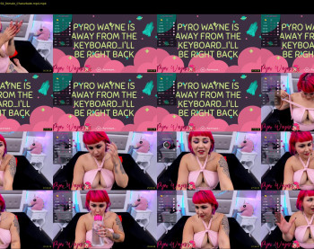pyrowayne — 43 minute Chaturbate female cam show recording, 720p, Sep 14, 2019