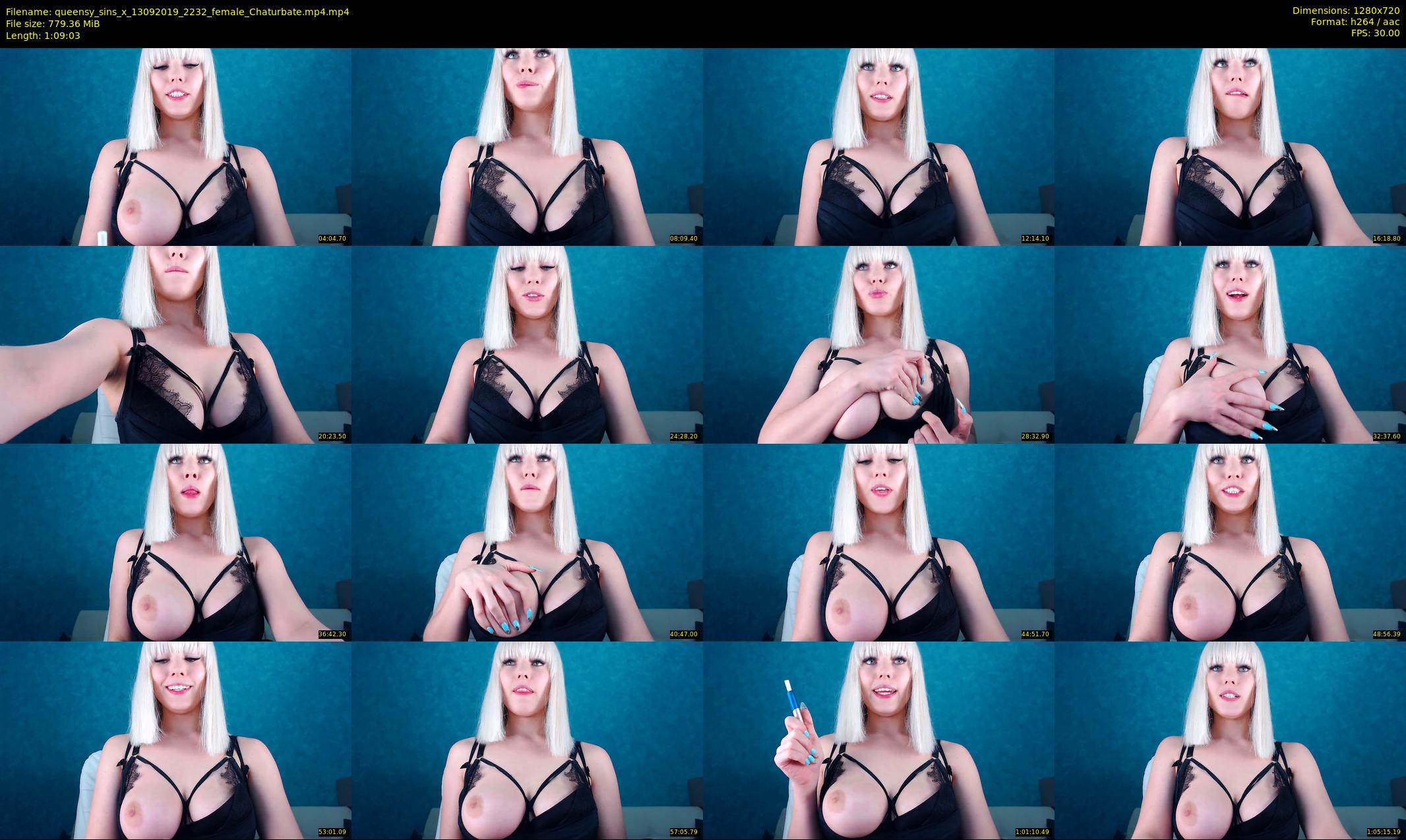 queensy_sins_x — 70 minute Chaturbate female cam show recording, 720p, Sep 13, 2019
