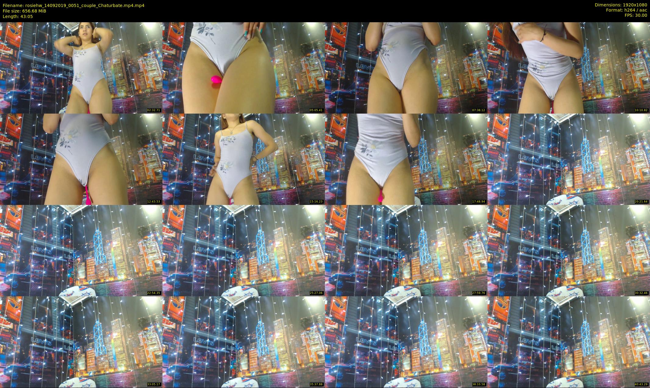 rosiehw — 44 minute Chaturbate couple cam show recording, 1080p, Sep 14, 2019
