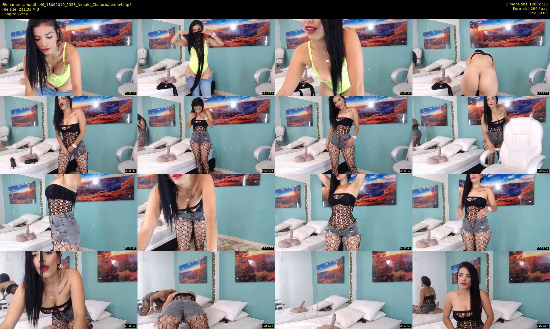 samantha46 — 23 minute Chaturbate female cam show recording, 720p, Sep 13, 2019
