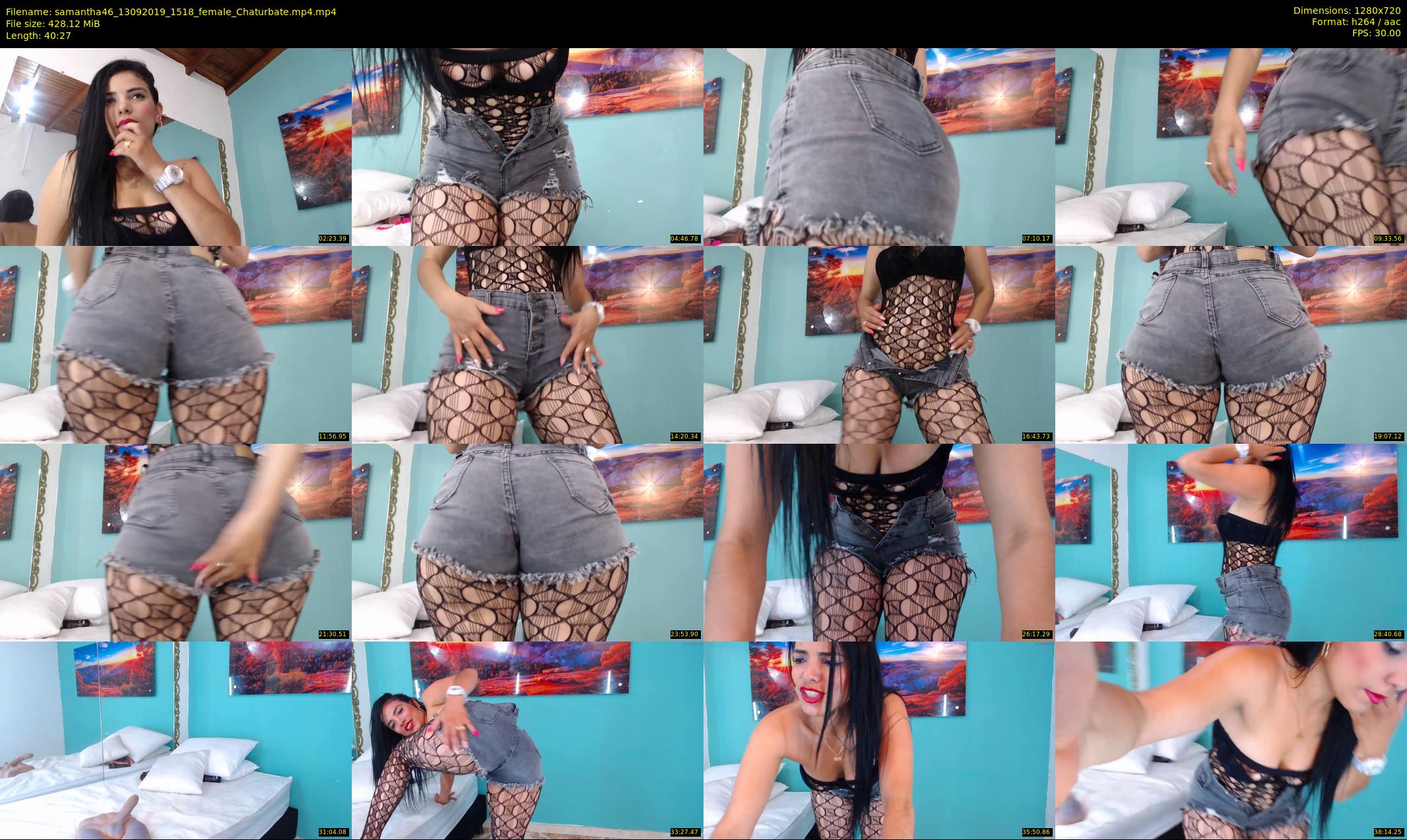 samantha46 — 41 minute Chaturbate female cam show recording, 720p, Sep 13, 2019