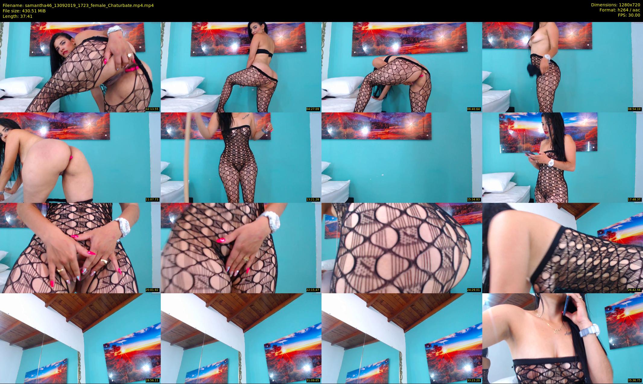 samantha46 — 38 minute Chaturbate female cam show recording, 720p, Sep 13, 2019