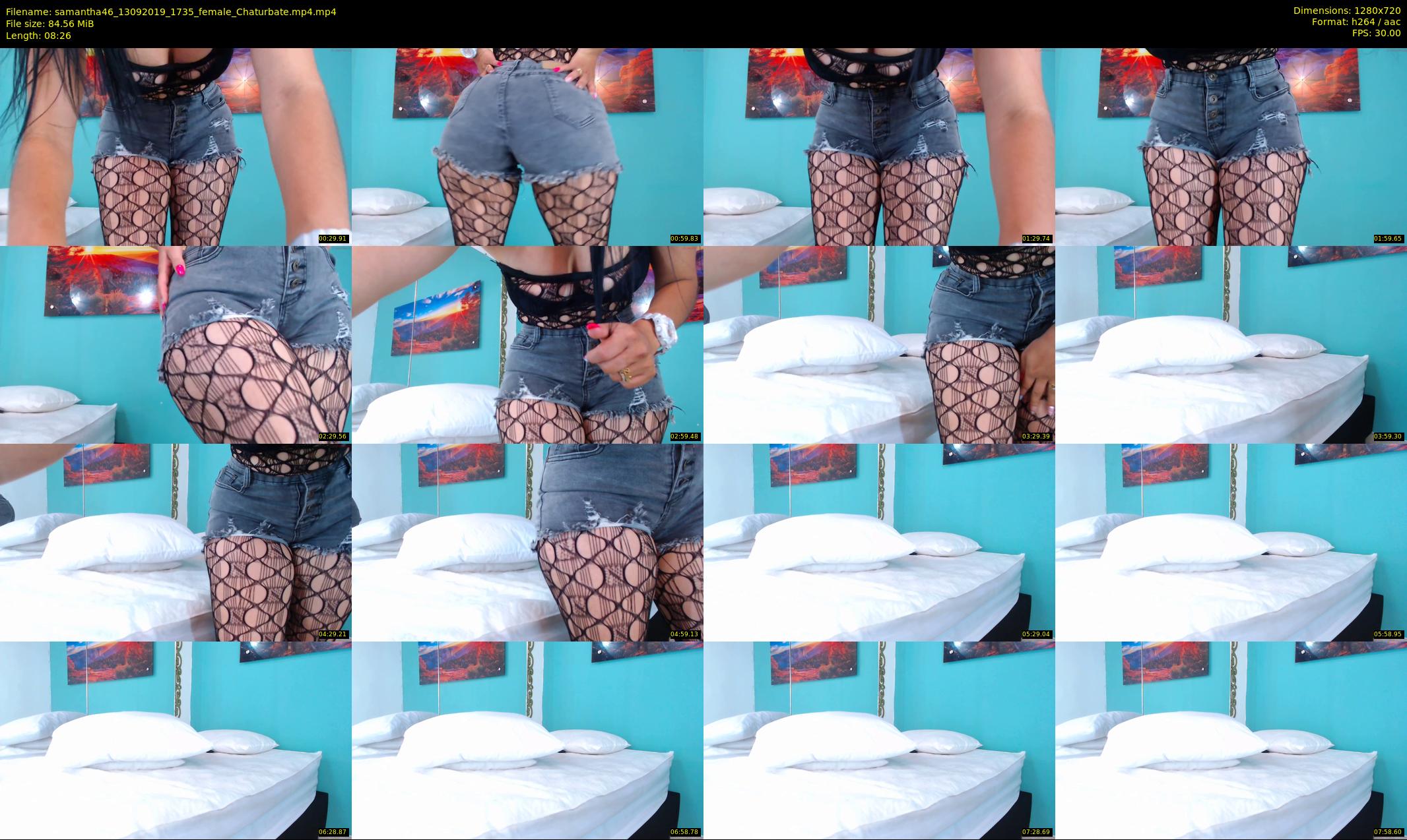 samantha46 — 9 minute Chaturbate female cam show recording, 720p, Sep 13, 2019