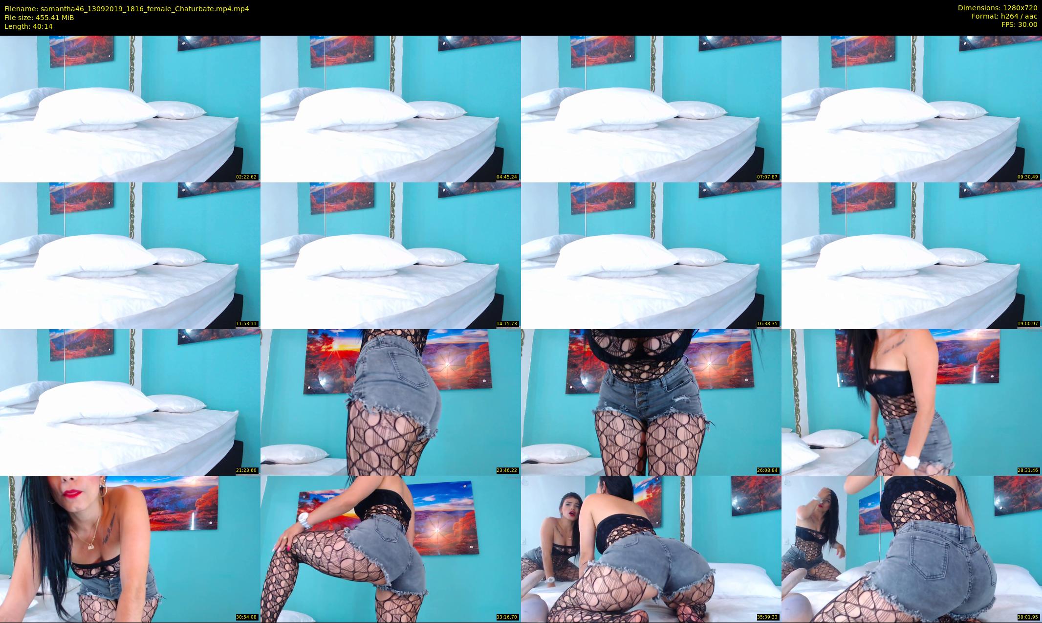 samantha46 — 41 minute Chaturbate female cam show recording, 720p, Sep 13, 2019