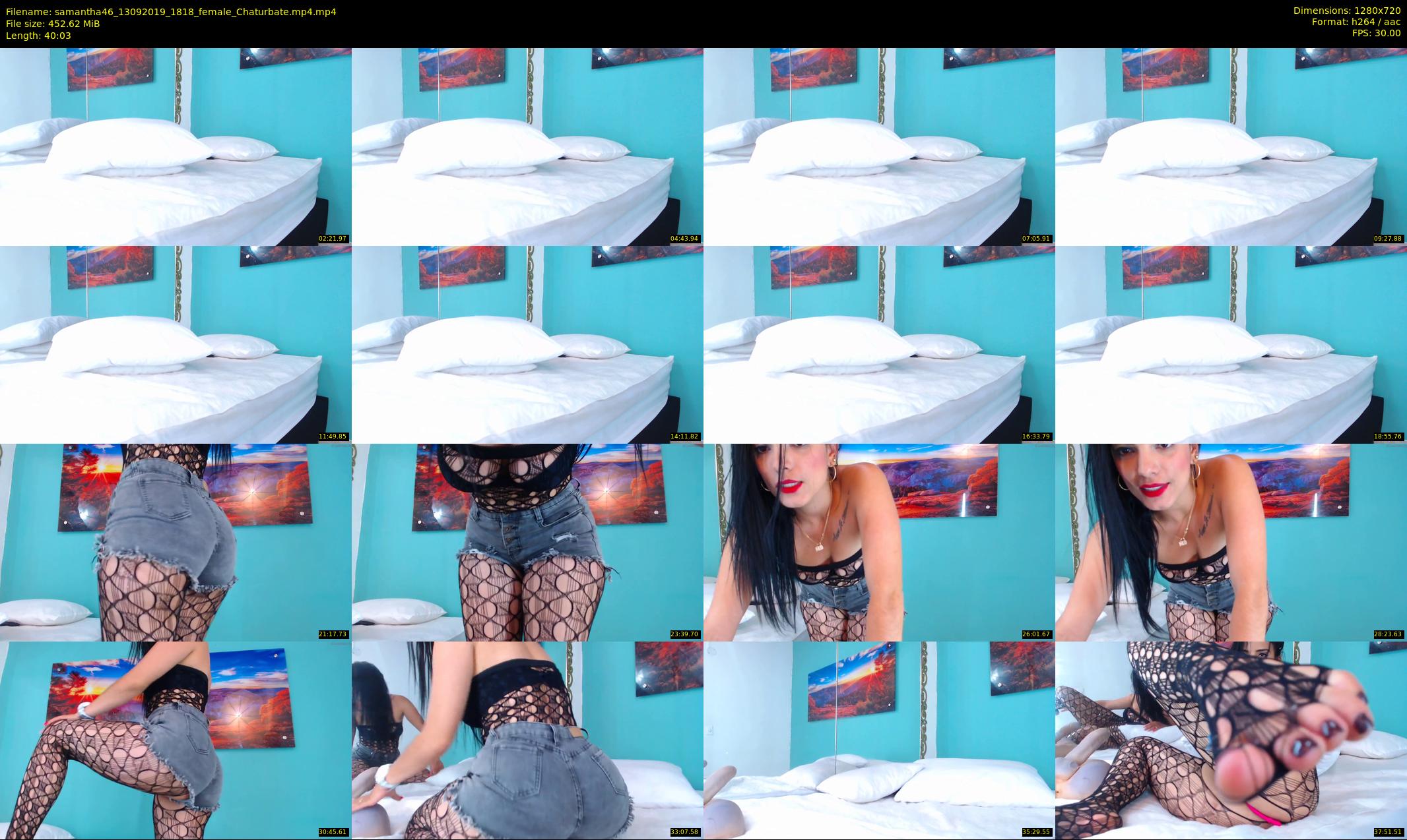 samantha46 — 41 minute Chaturbate female cam show recording, 720p, Sep 13, 2019