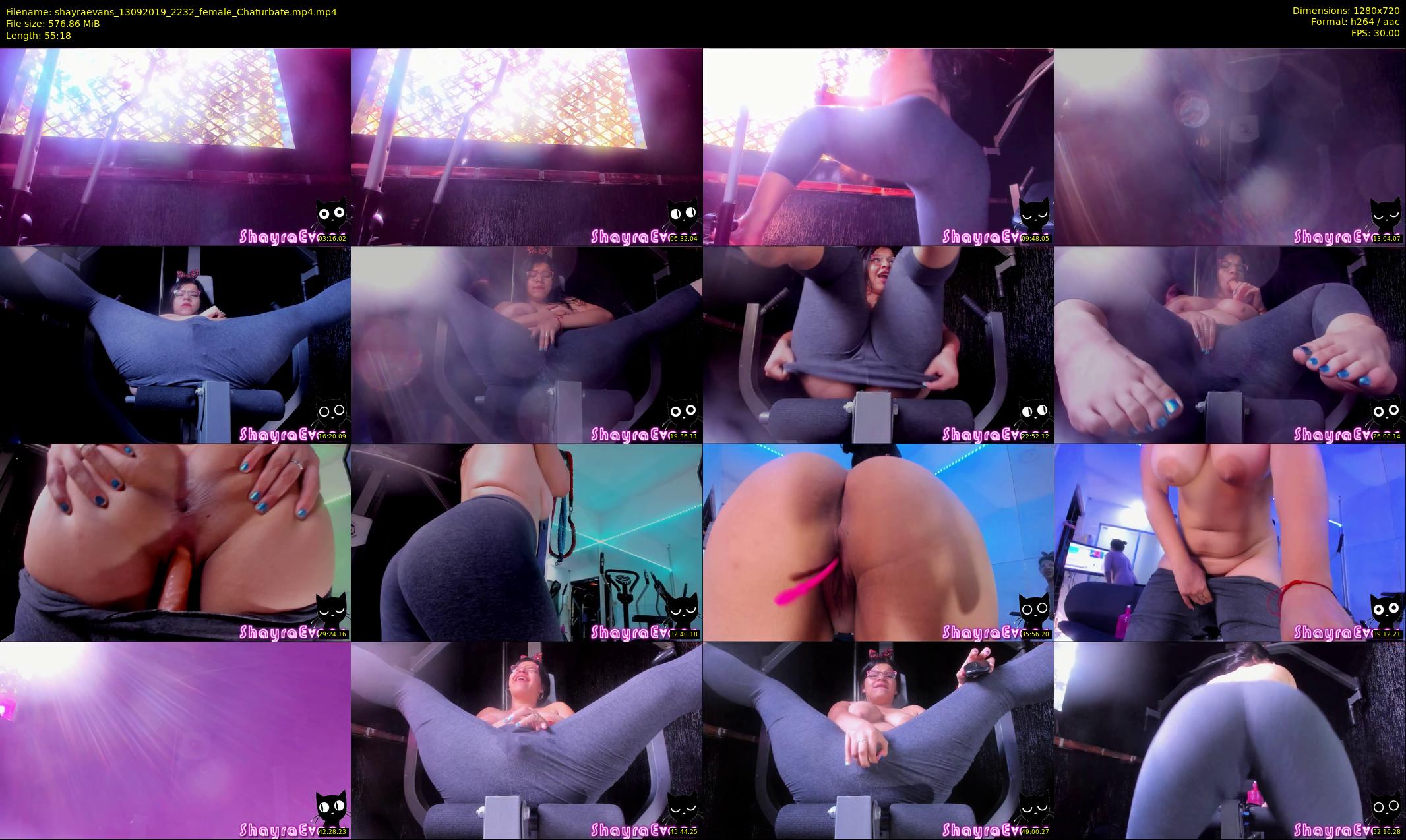shayraevans — 56 minute Chaturbate female cam show recording, 720p, Sep 13, 2019
