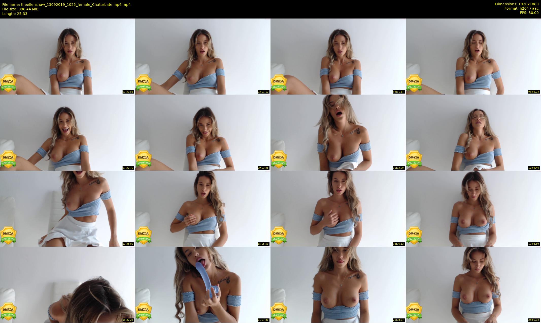 theellenshow — 26 minute Chaturbate female cam show recording, 1080p, Sep 13, 2019