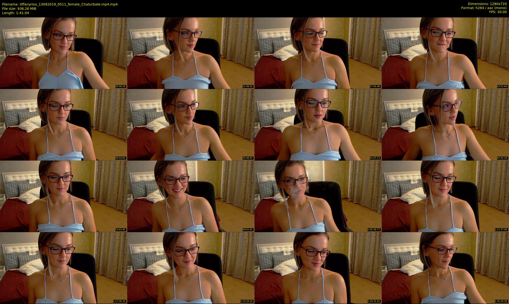 tiffanyriox — 102 minute Chaturbate female cam show recording, 720p, Sep 13, 2019