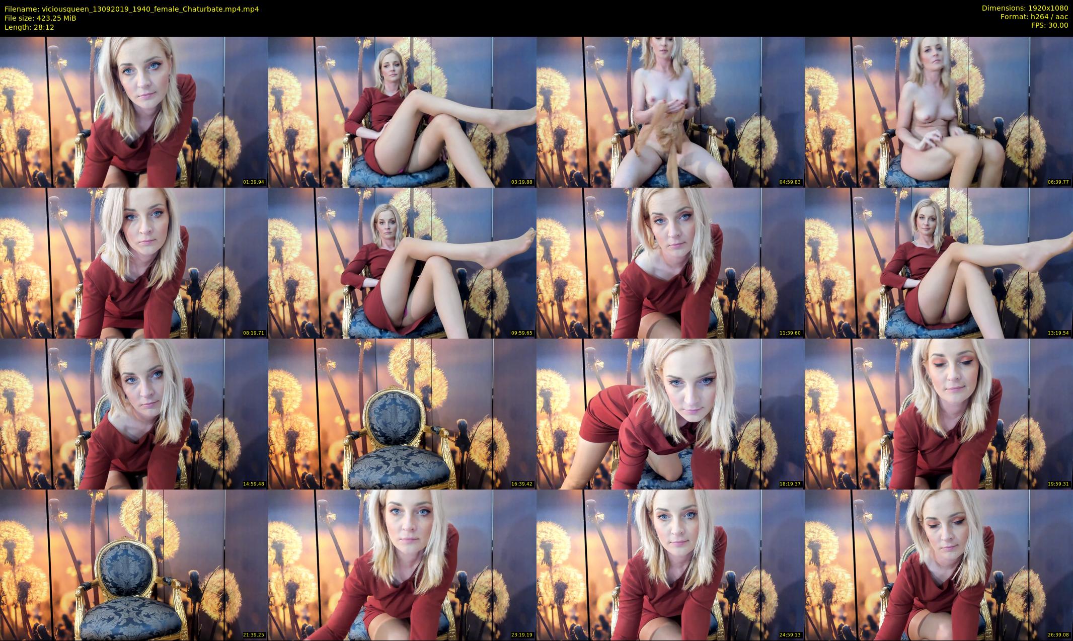 viciousqueen — 29 minute Chaturbate female cam show recording, 1080p, Sep 13, 2019