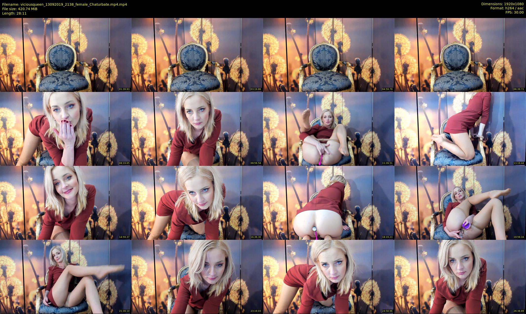 viciousqueen — 29 minute Chaturbate female cam show recording, 1080p, Sep 13, 2019