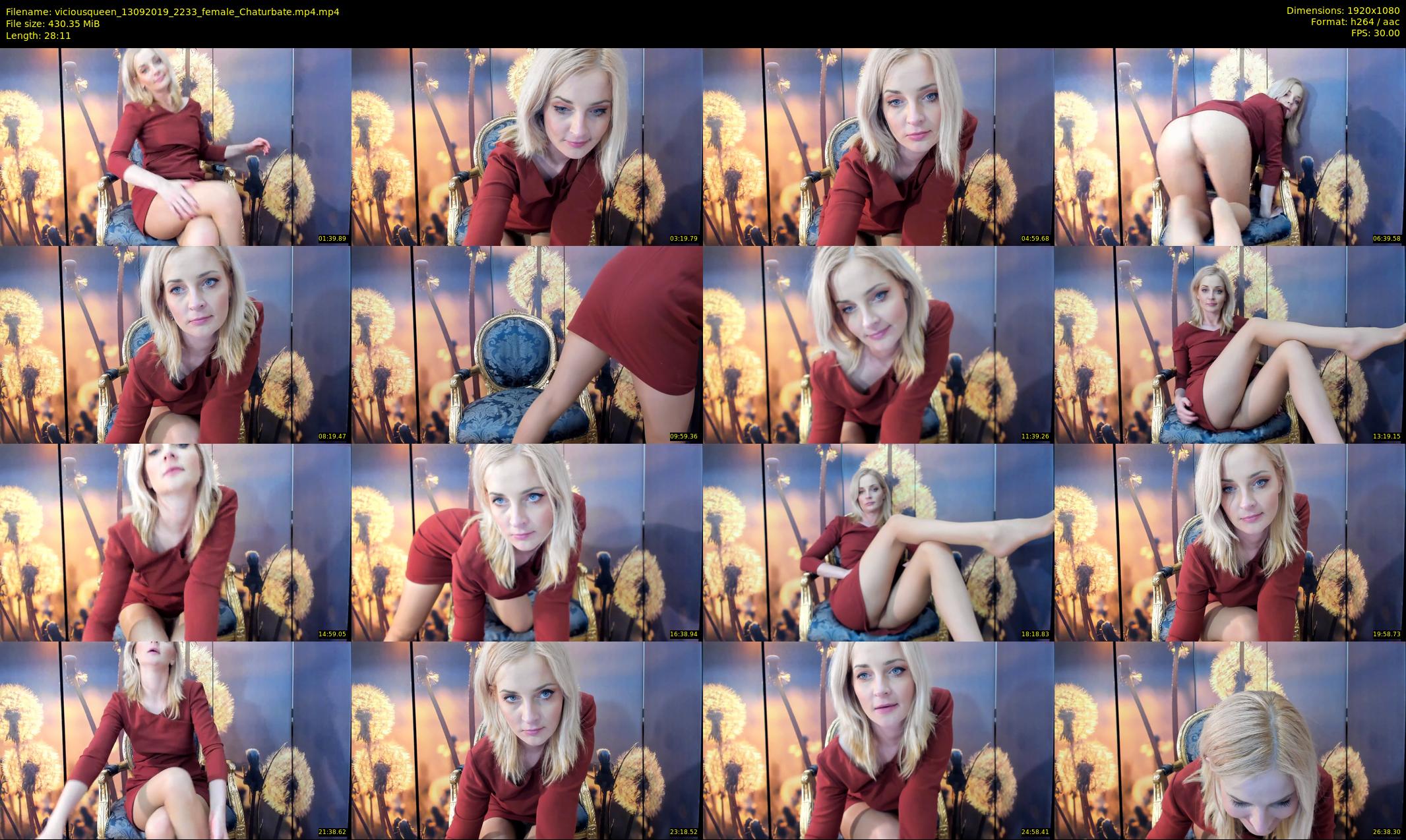 viciousqueen — 29 minute Chaturbate female cam show recording, 1080p, Sep 13, 2019