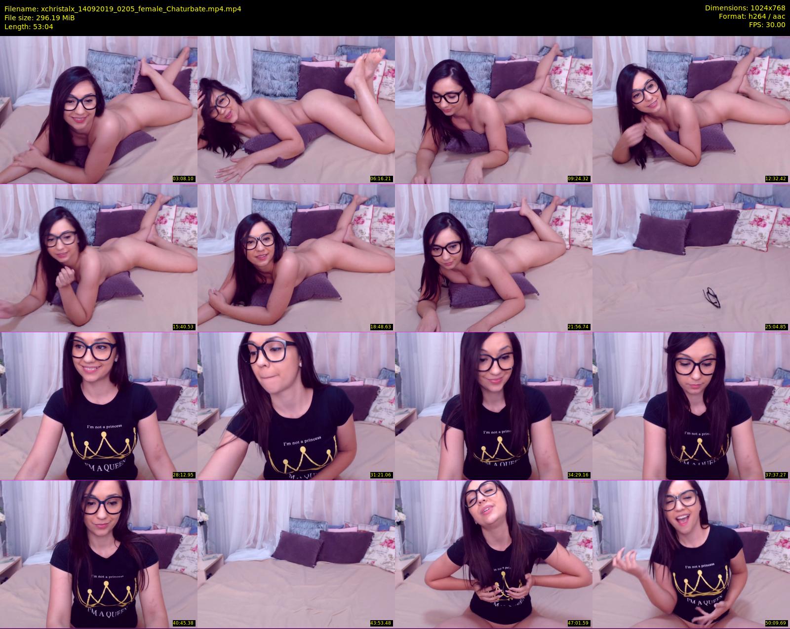 xchristalx — 54 minute Chaturbate female cam show recording, 720p, Sep 14, 2019