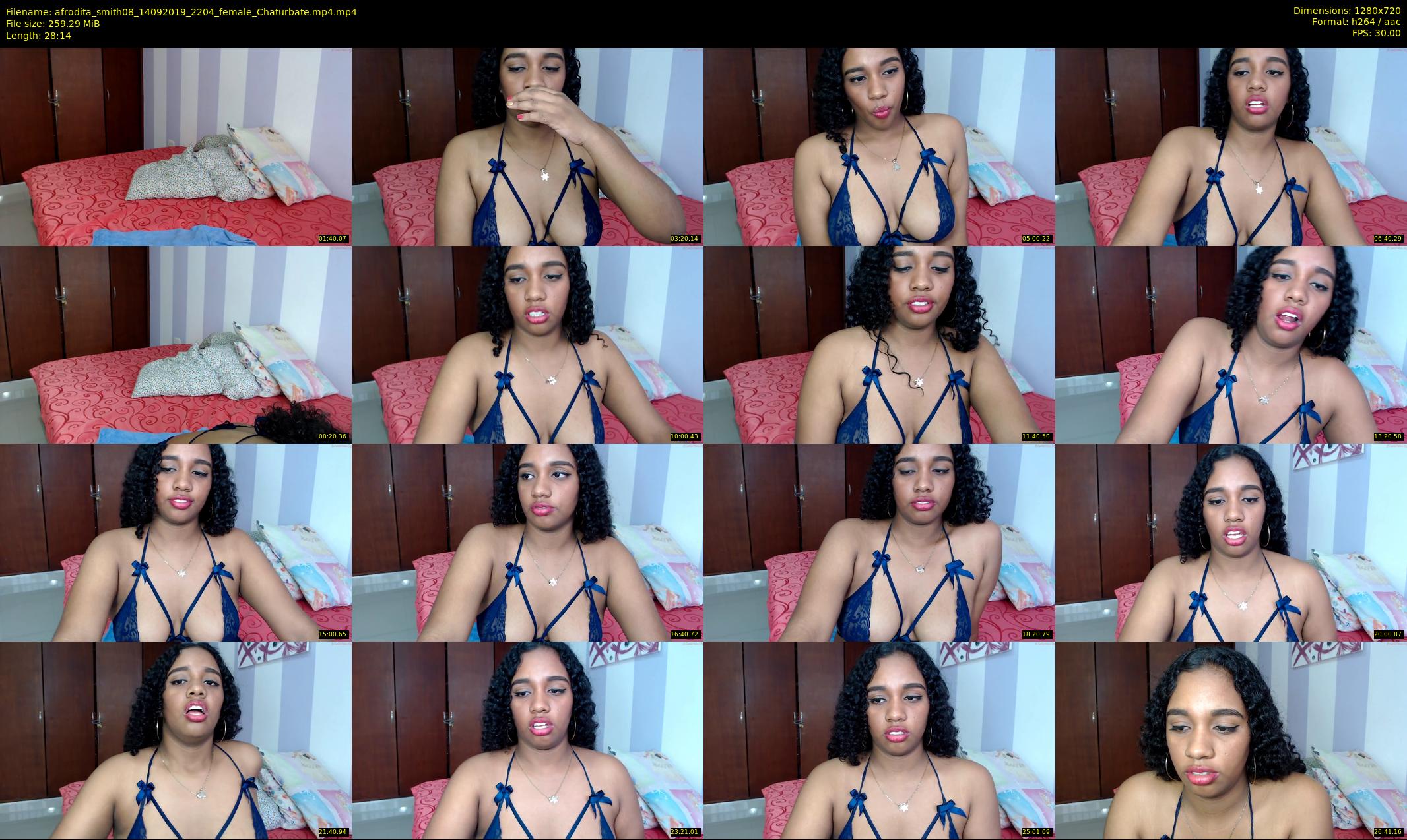 afrodita_smith08 — 29 minute Chaturbate female cam show recording, 720p, Sep 14, 2019