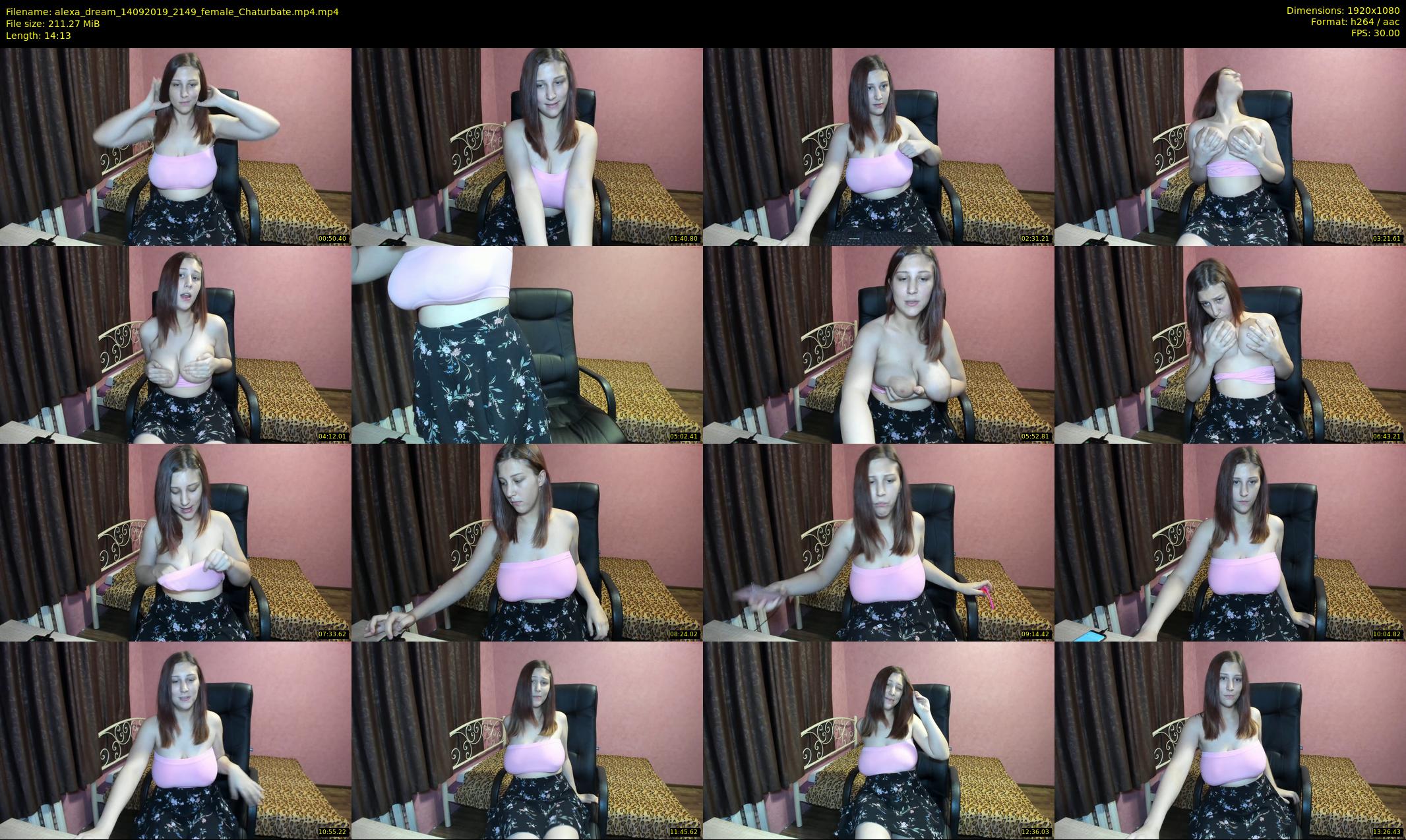 alexa_dream — 15 minute Chaturbate female cam show recording, 1080p, Sep 14, 2019