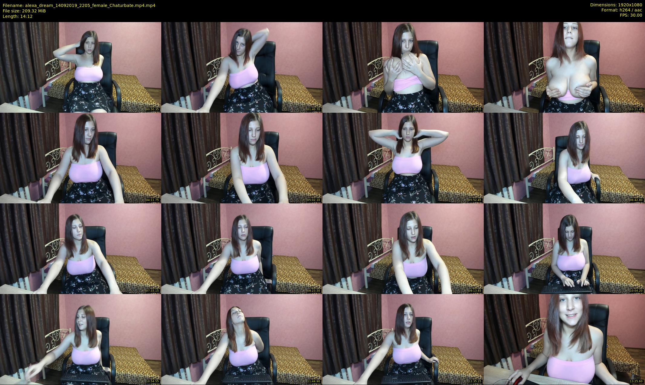 alexa_dream — 15 minute Chaturbate female cam show recording, 1080p, Sep 14, 2019