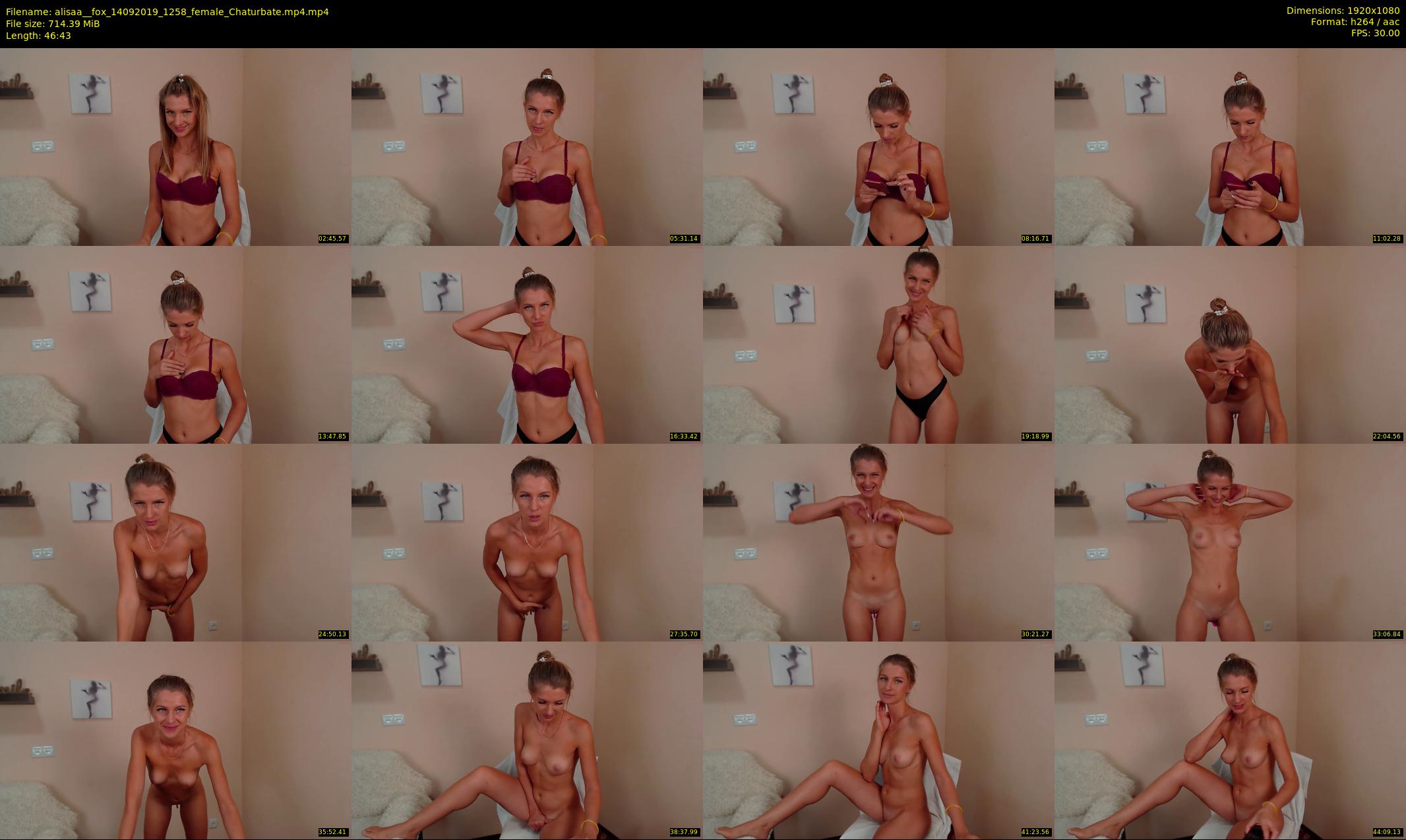alisaa__fox — 47 minute Chaturbate female cam show recording, 1080p, Sep 14, 2019