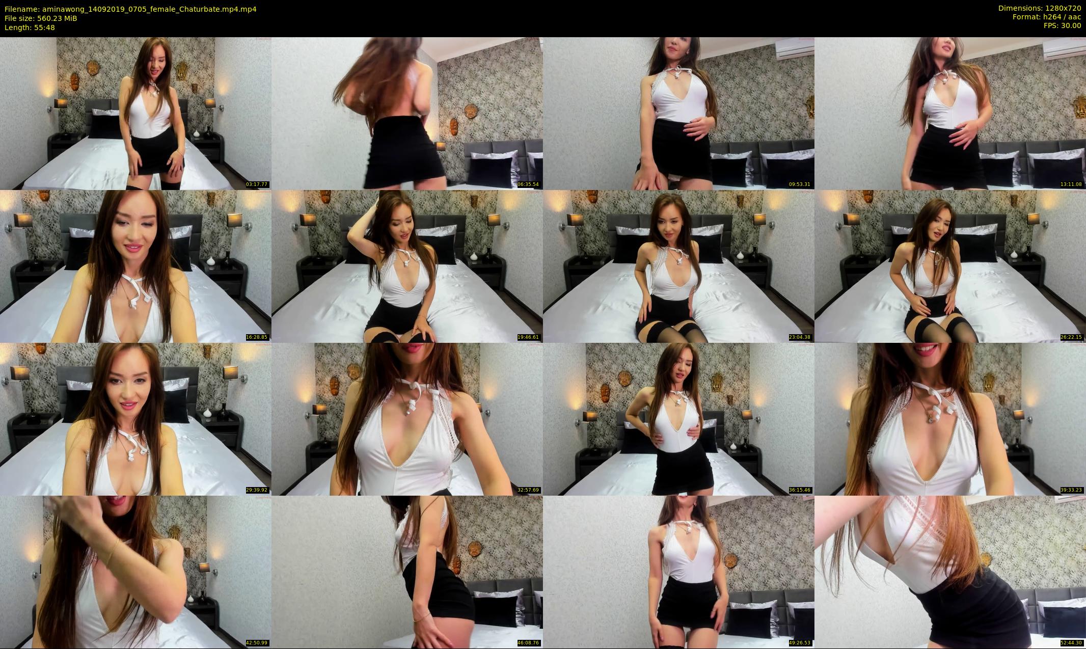 aminawong — 56 minute Chaturbate female cam show recording, 720p, Sep 14, 2019