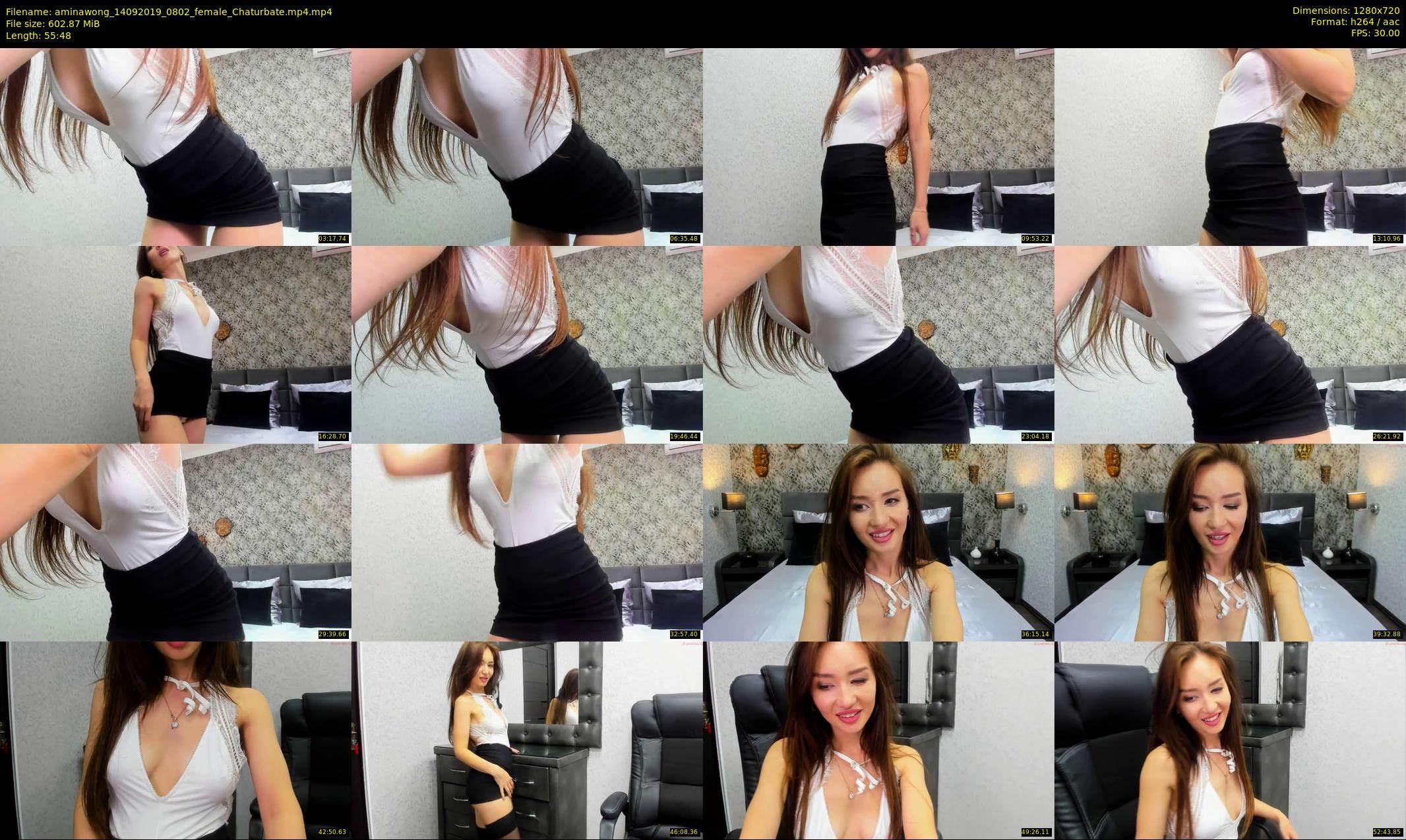 aminawong — 56 minute Chaturbate female cam show recording, 720p, Sep 14, 2019