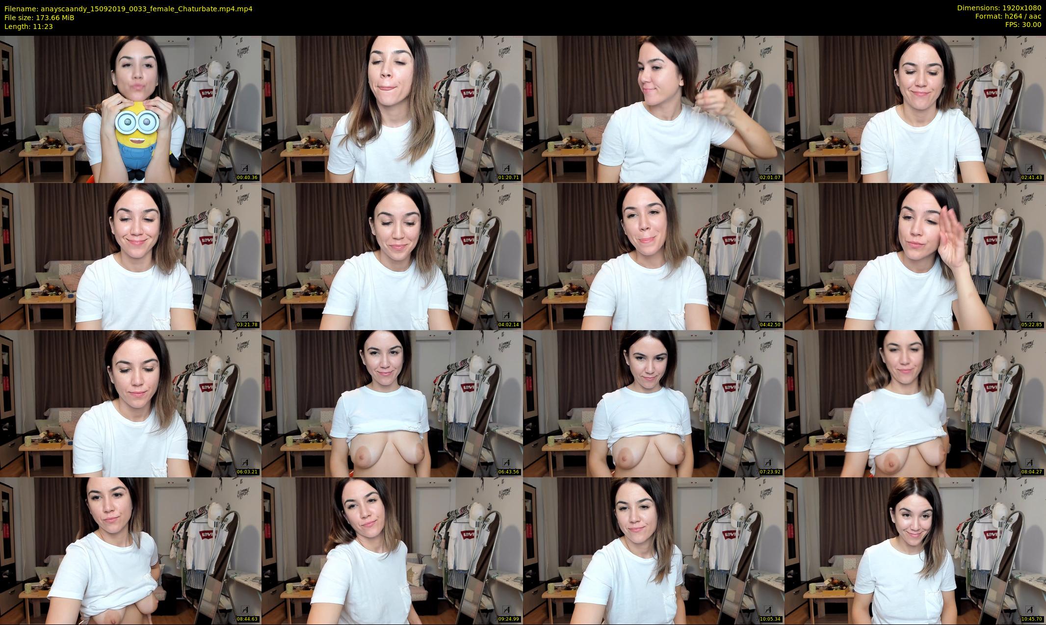 anayscaandy — 12 minute Chaturbate female cam show recording, 1080p, Sep 15, 2019