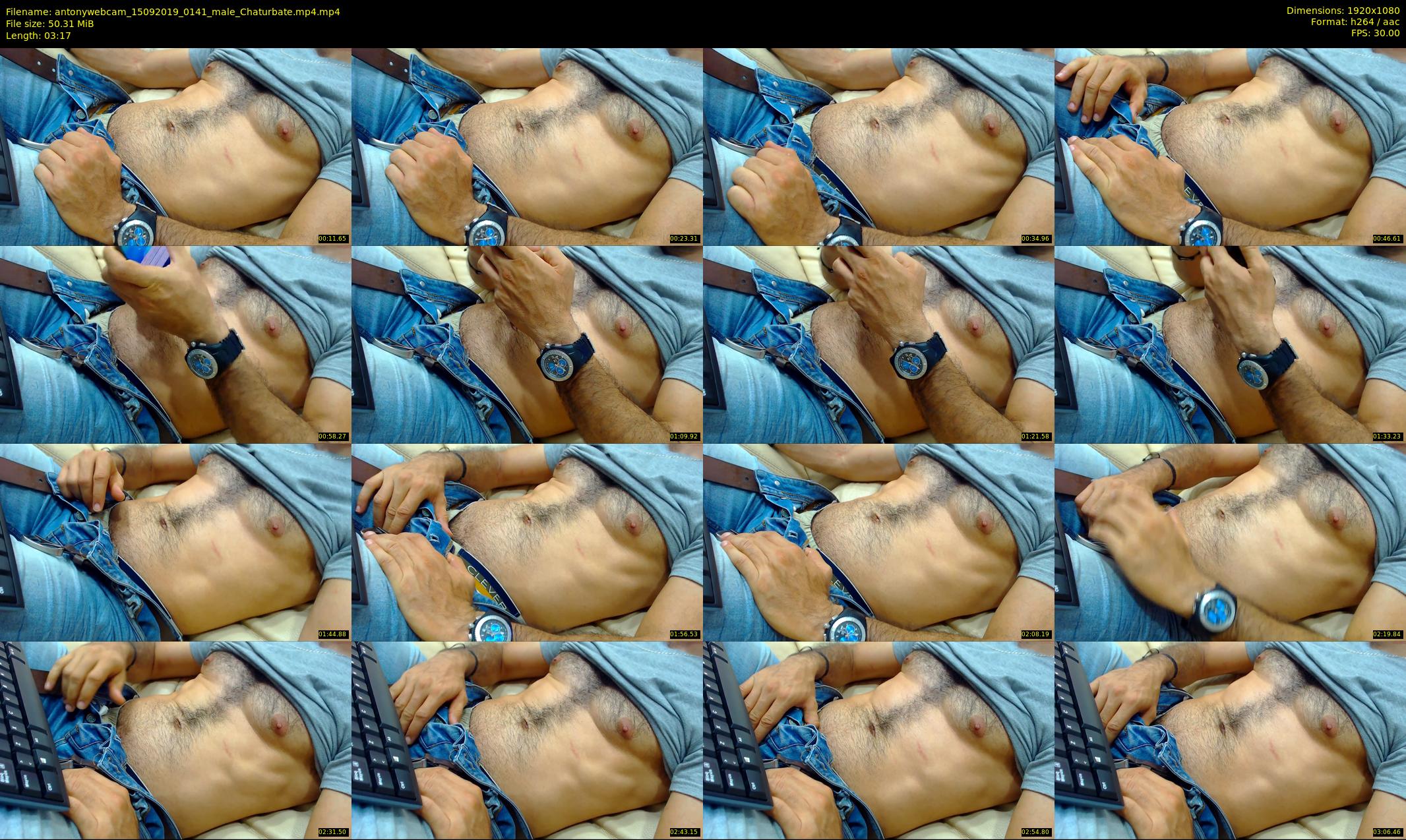 antonywebcam — 4 minute Chaturbate male cam show recording, 1080p, Sep 15, 2019