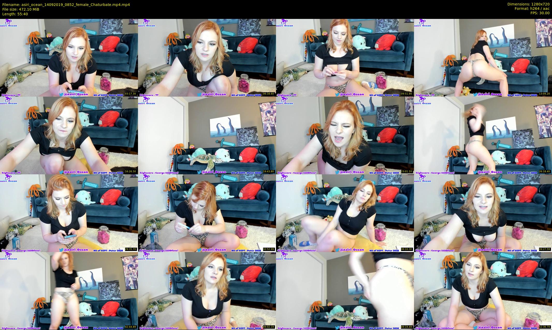 asiri_ocean — 56 minute Chaturbate female cam show recording, 720p, Sep 14, 2019