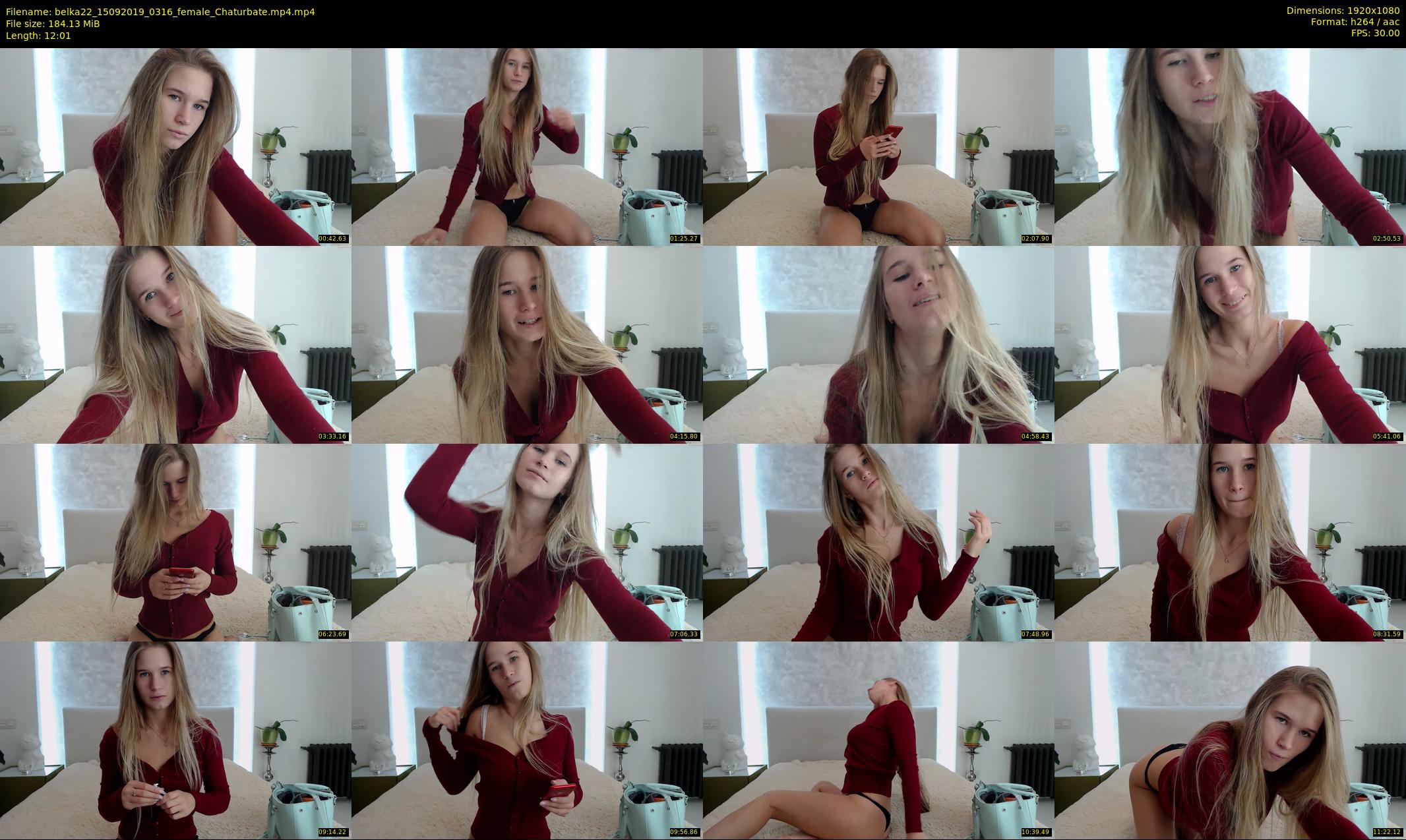 belka22 — 13 minute Chaturbate female cam show recording, 1080p, Sep 15, 2019