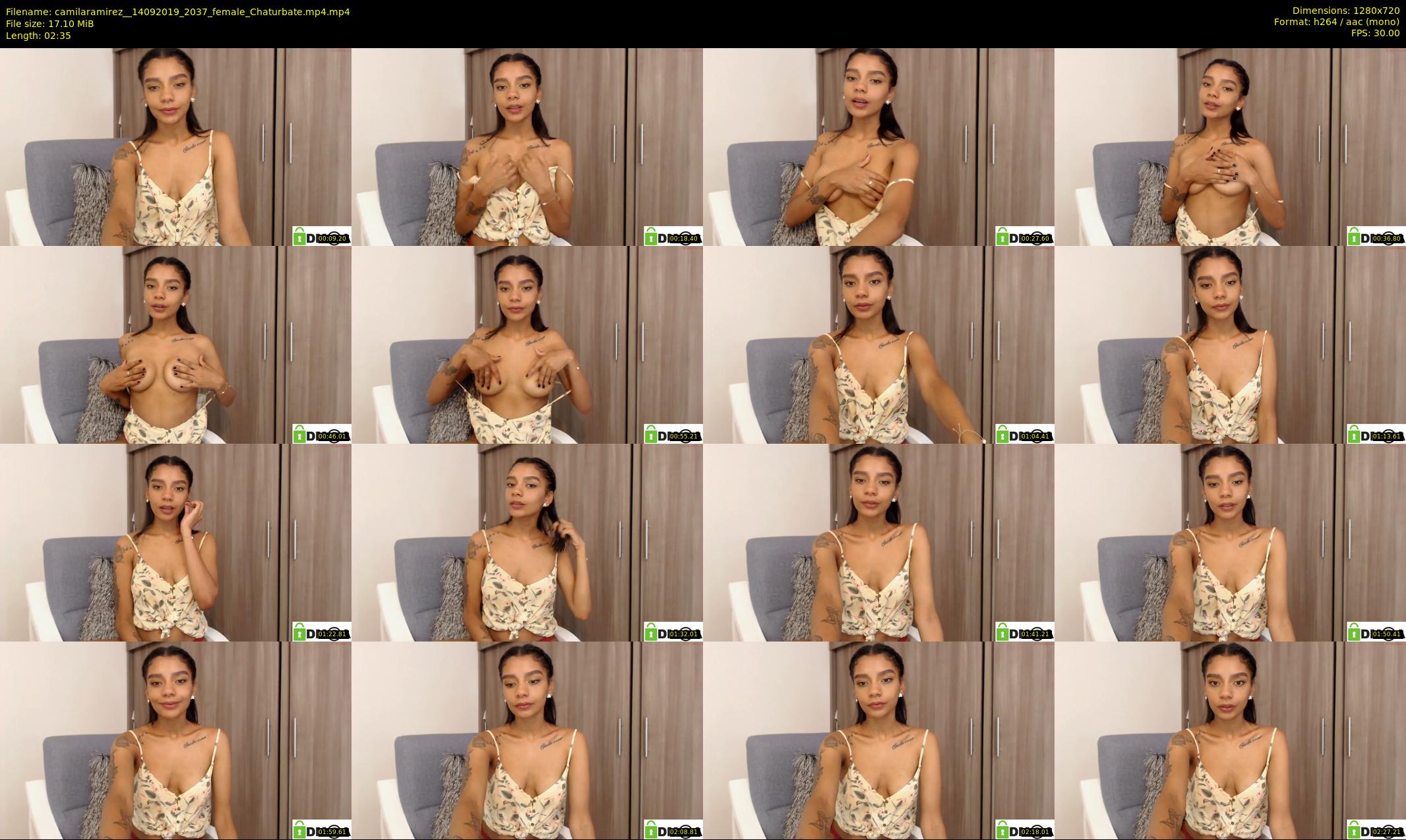 camilaramirez_ — 3 minute Chaturbate female cam show recording, 720p, Sep 14, 2019