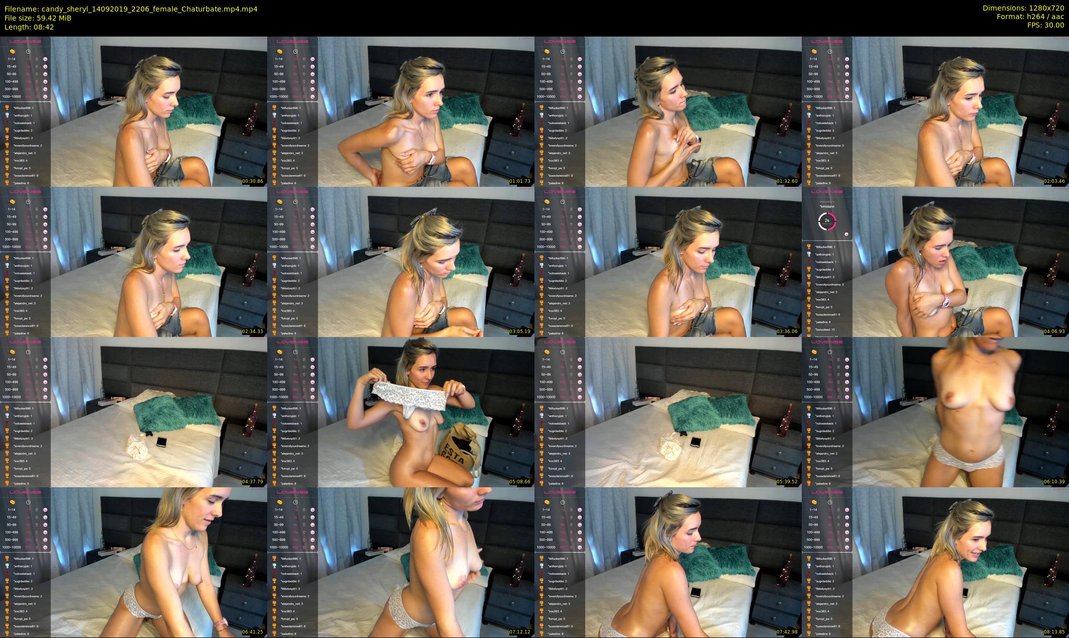 candy_sheryl — 9 minute Chaturbate female cam show recording, 720p, Sep 14, 2019