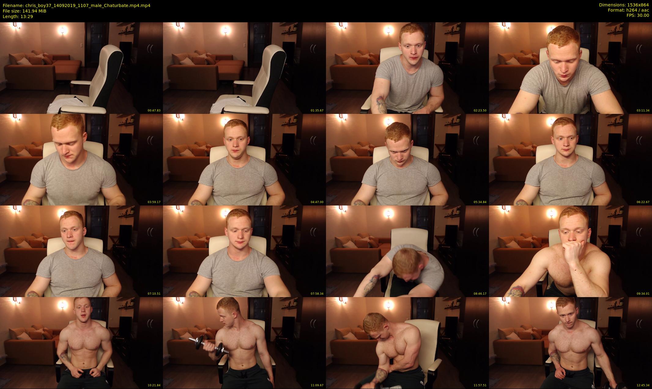 chris_boy37 — 14 minute Chaturbate male cam show recording, 720p, Sep 14, 2019