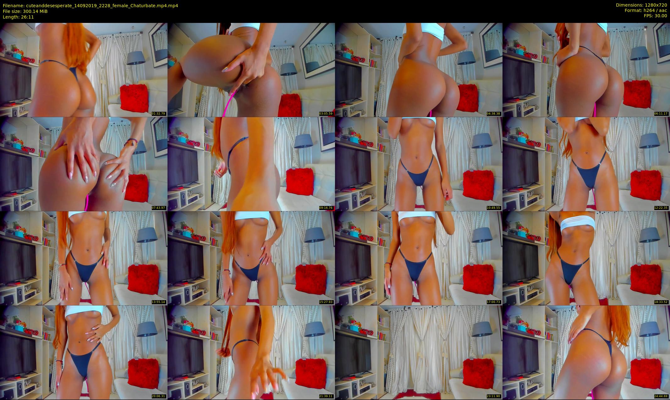 cuteanddesesperate — 27 minute Chaturbate female cam show recording, 720p, Sep 14, 2019