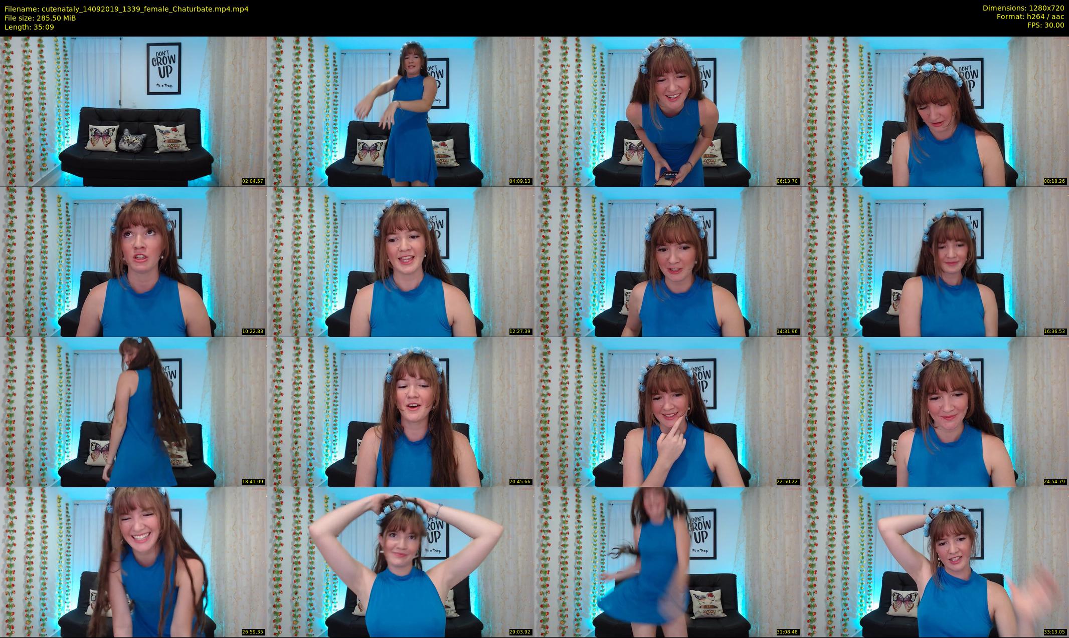 cutenataly — 36 minute Chaturbate female cam show recording, 720p, Sep 14, 2019