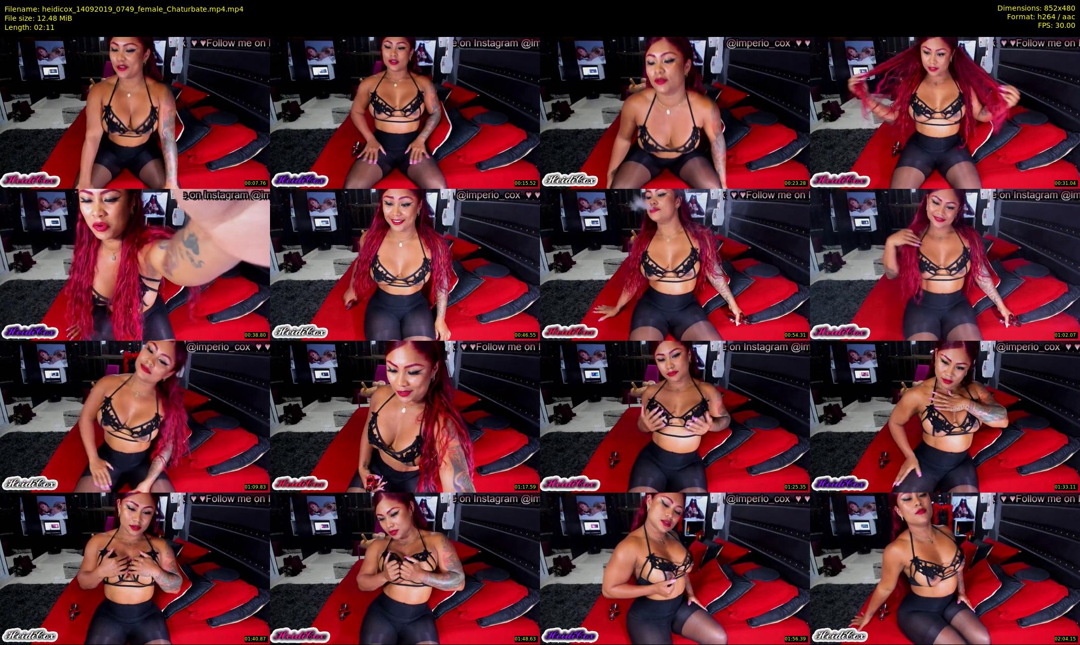 heidicox — 3 minute Chaturbate female cam show recording, 480p, Sep 14, 2019