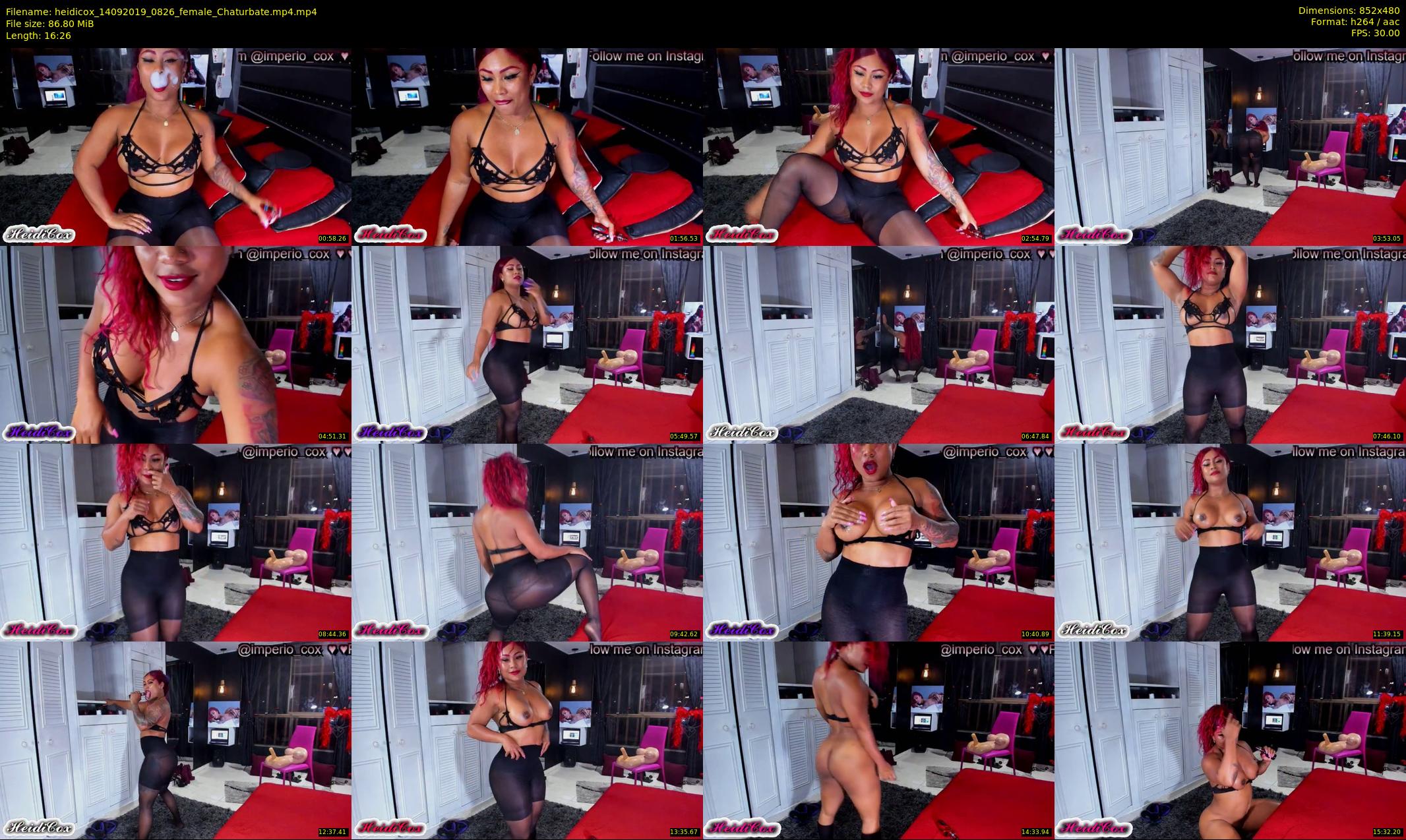 heidicox — 17 minute Chaturbate female cam show recording, 480p, Sep 14, 2019