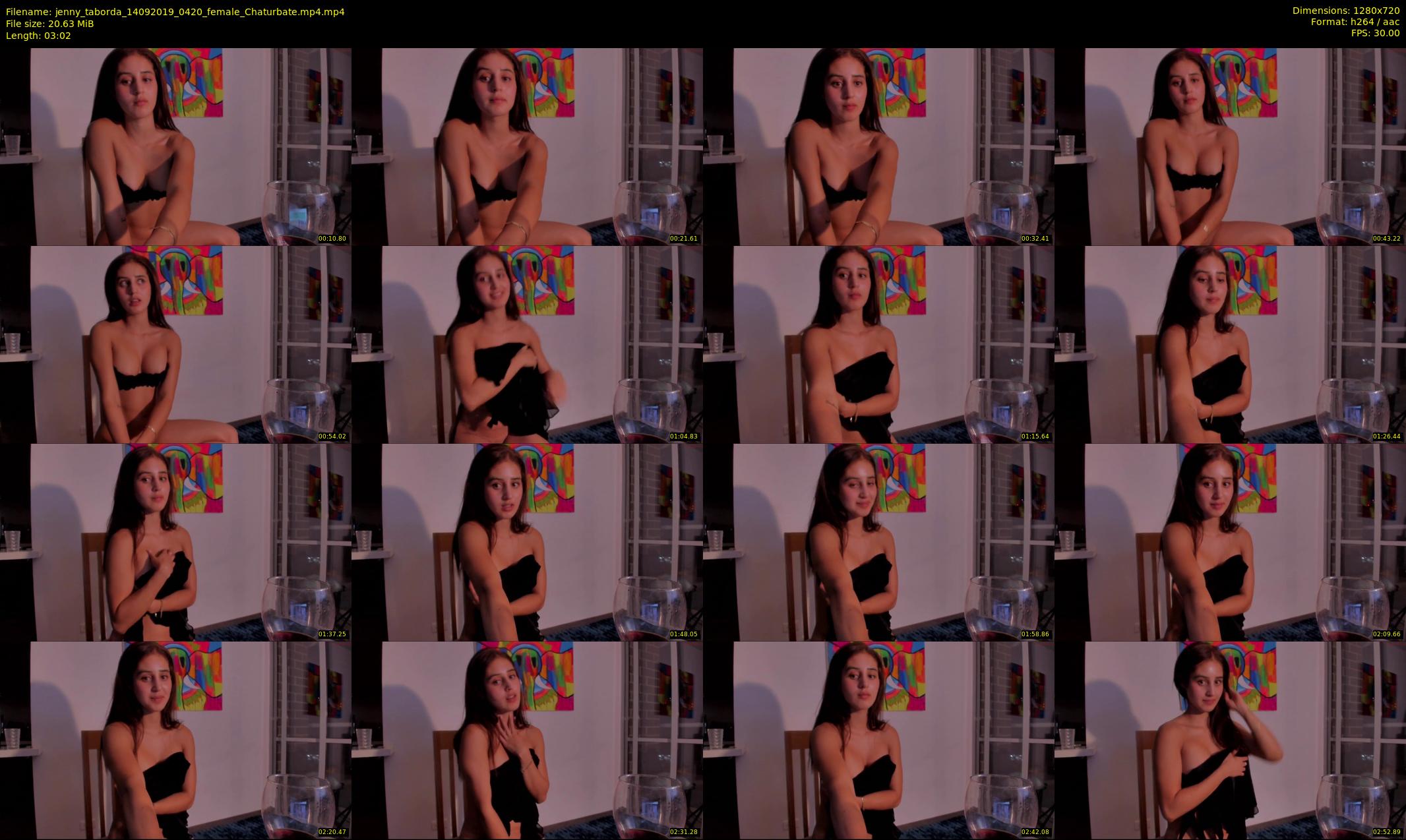 jenny_taborda — 4 minute Chaturbate female cam show recording, 720p, Sep 14, 2019