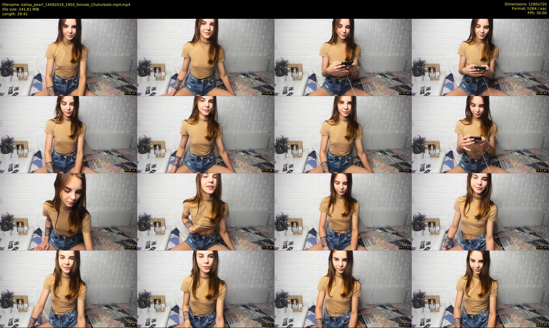 kalisa_pearl — 30 minute Chaturbate female cam show recording, 720p, Sep 14, 2019