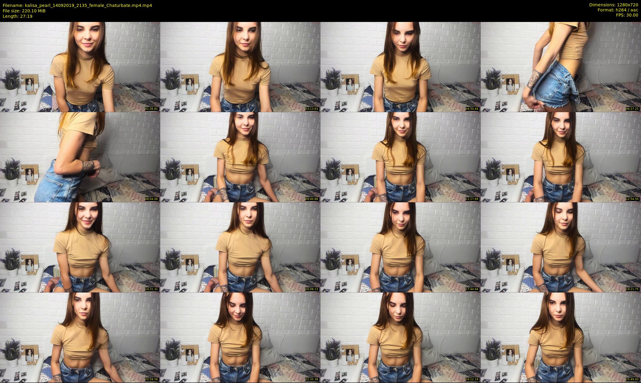 kalisa_pearl — 28 minute Chaturbate female cam show recording, 720p, Sep 14, 2019