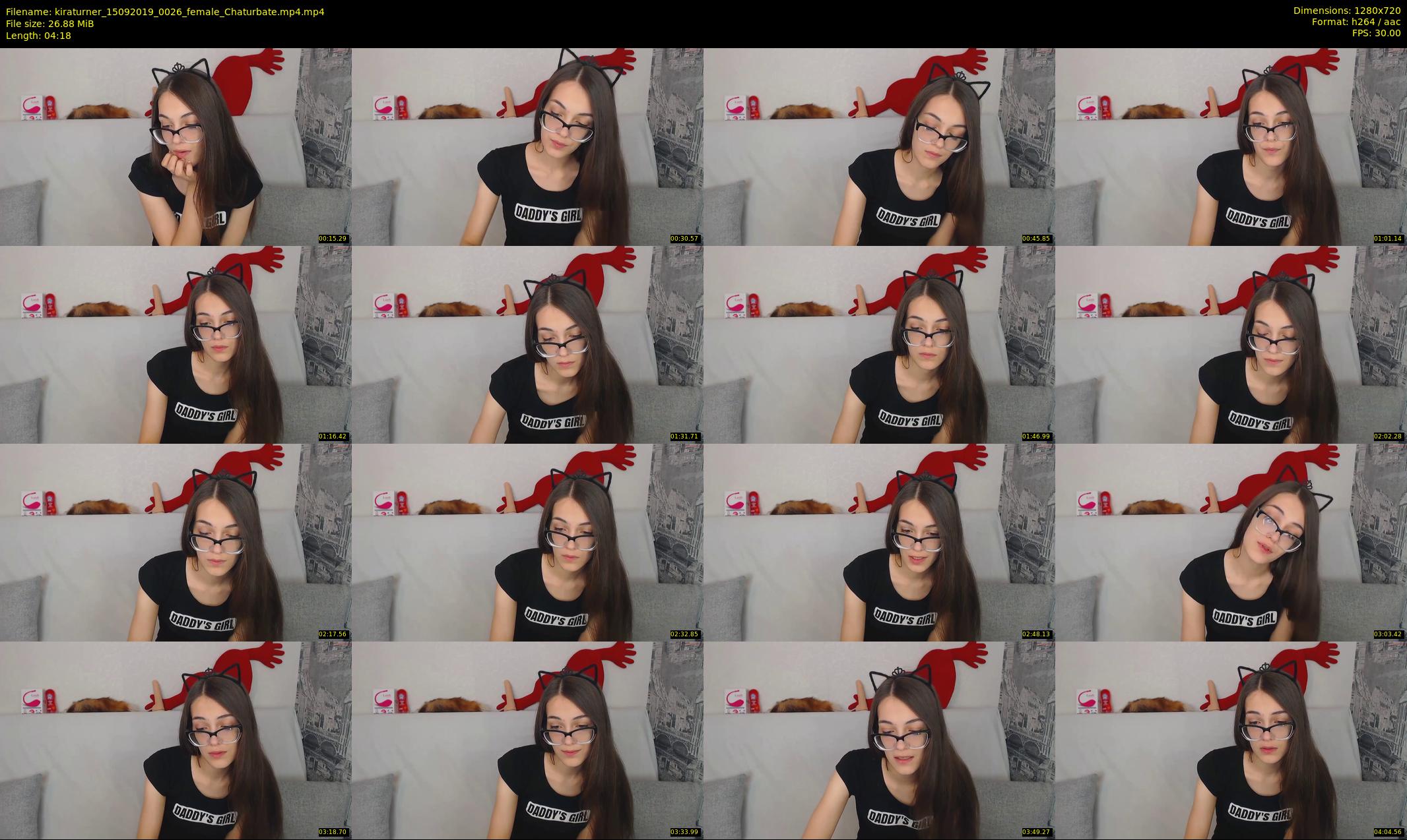 kiraturner — 5 minute Chaturbate couple cam show recording, 720p, Sep 15, 2019