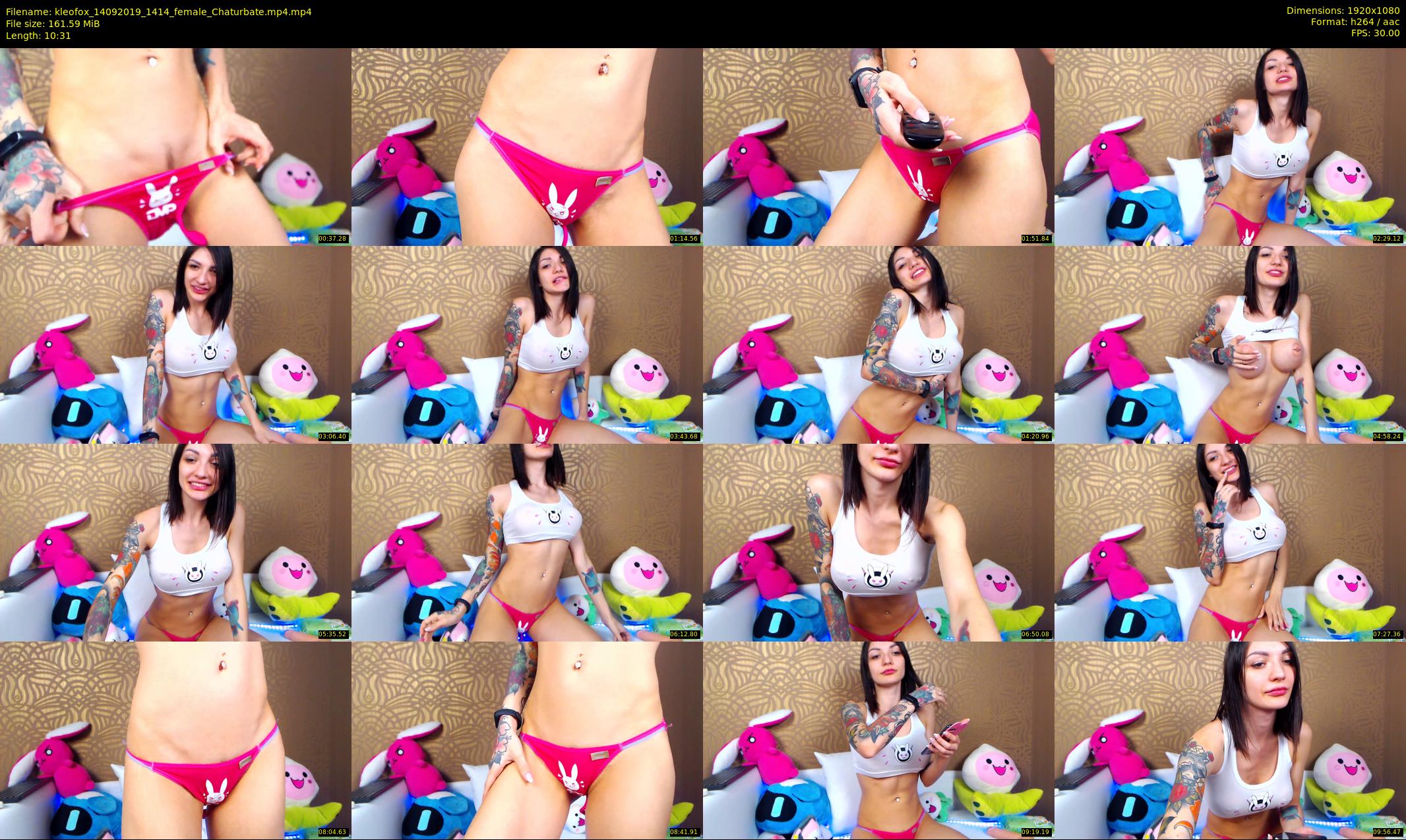 kleofox — 11 minute Chaturbate female cam show recording, 1080p, Sep 14, 2019